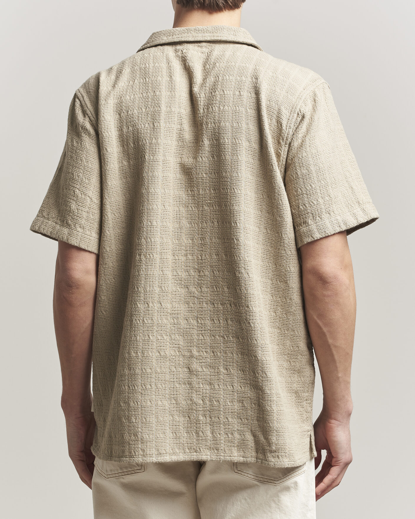 Mies | Kauluspaidat | KnowledgeCotton Apparel | Structured Cotton Dobby Shirt Twill