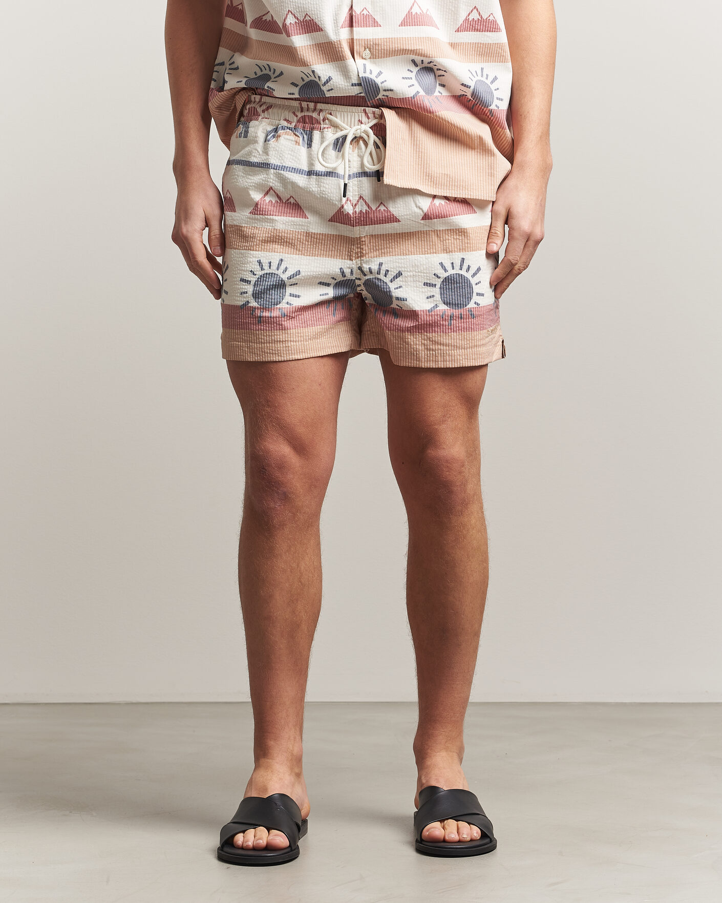 Mies | Uimahousut | KnowledgeCotton Apparel | Printed Swimshorts Multi