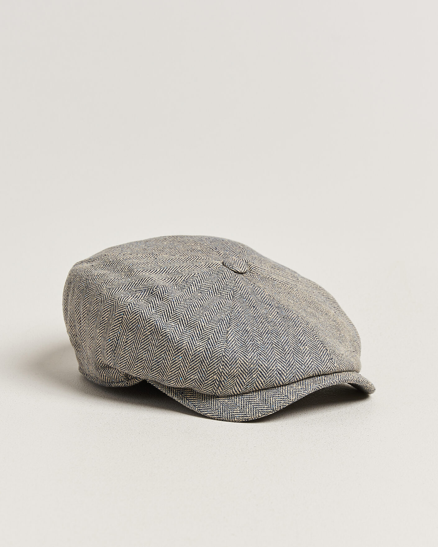 Mies | Päähineet | Wigéns | Newsboy Retro Herringbone Cap Blue