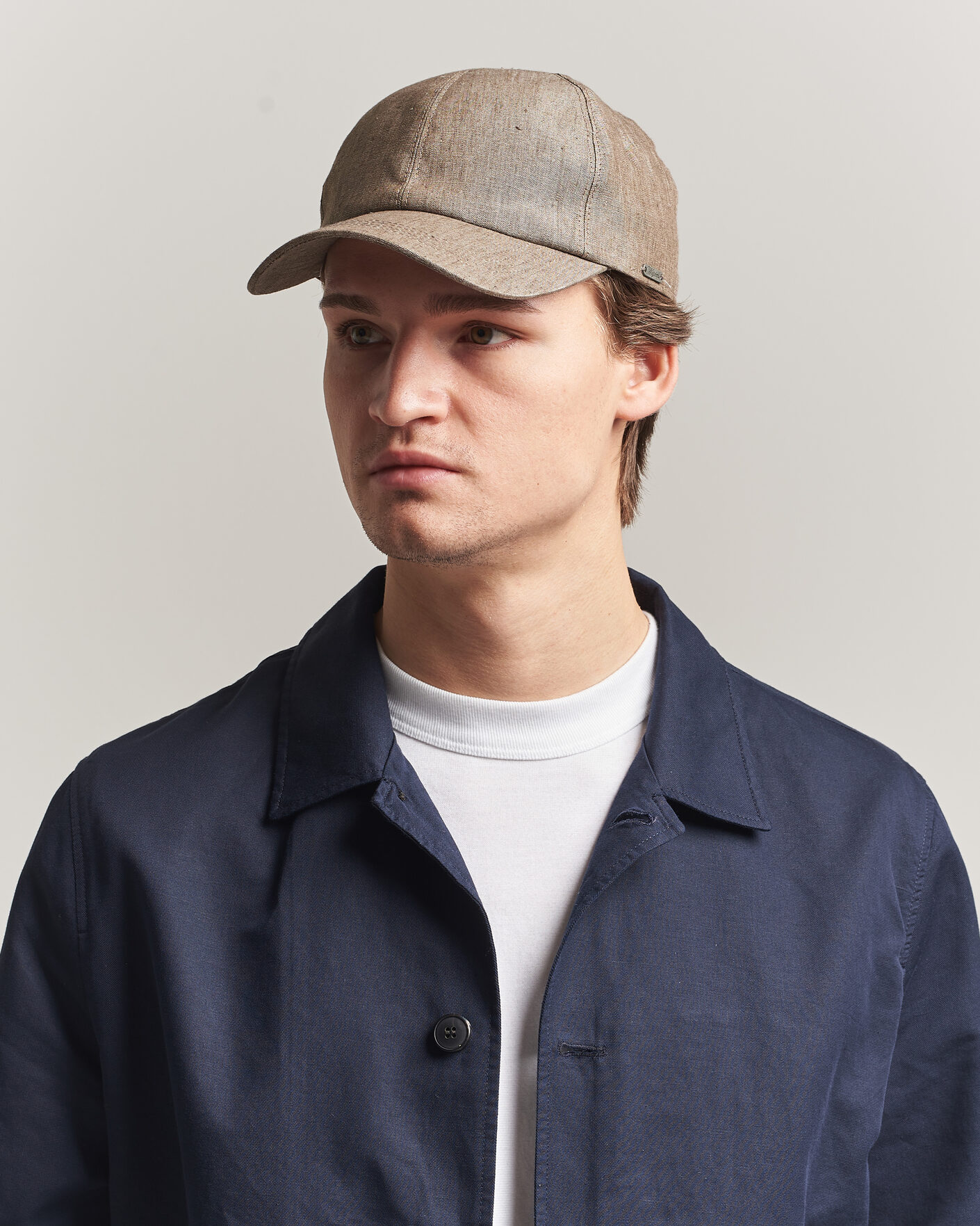 Mies | Päähineet | Wigéns | Baseball Linen Cap Light Brown