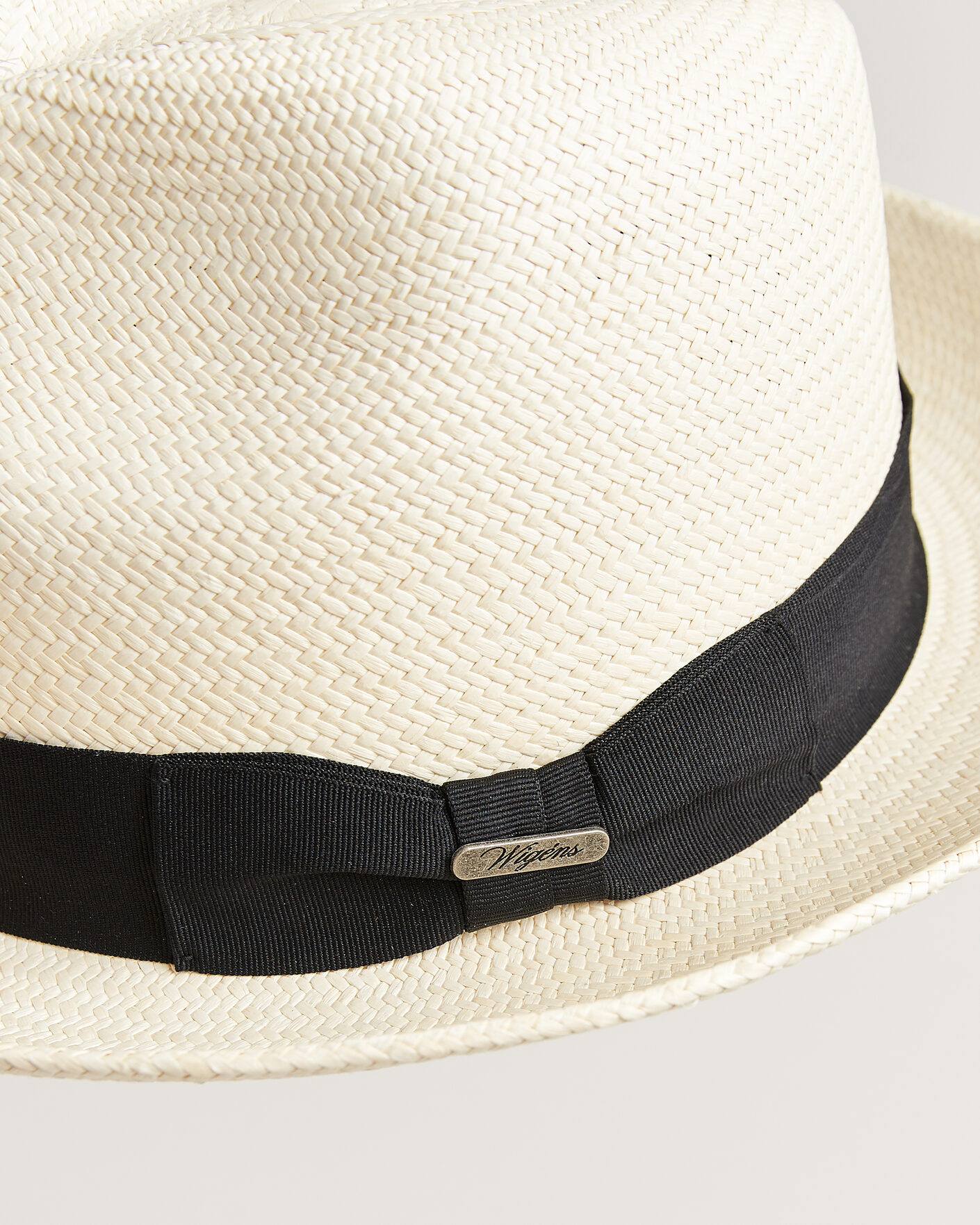 Mies | Päähineet | Wigéns | Trilby Panama Hat White/Black
