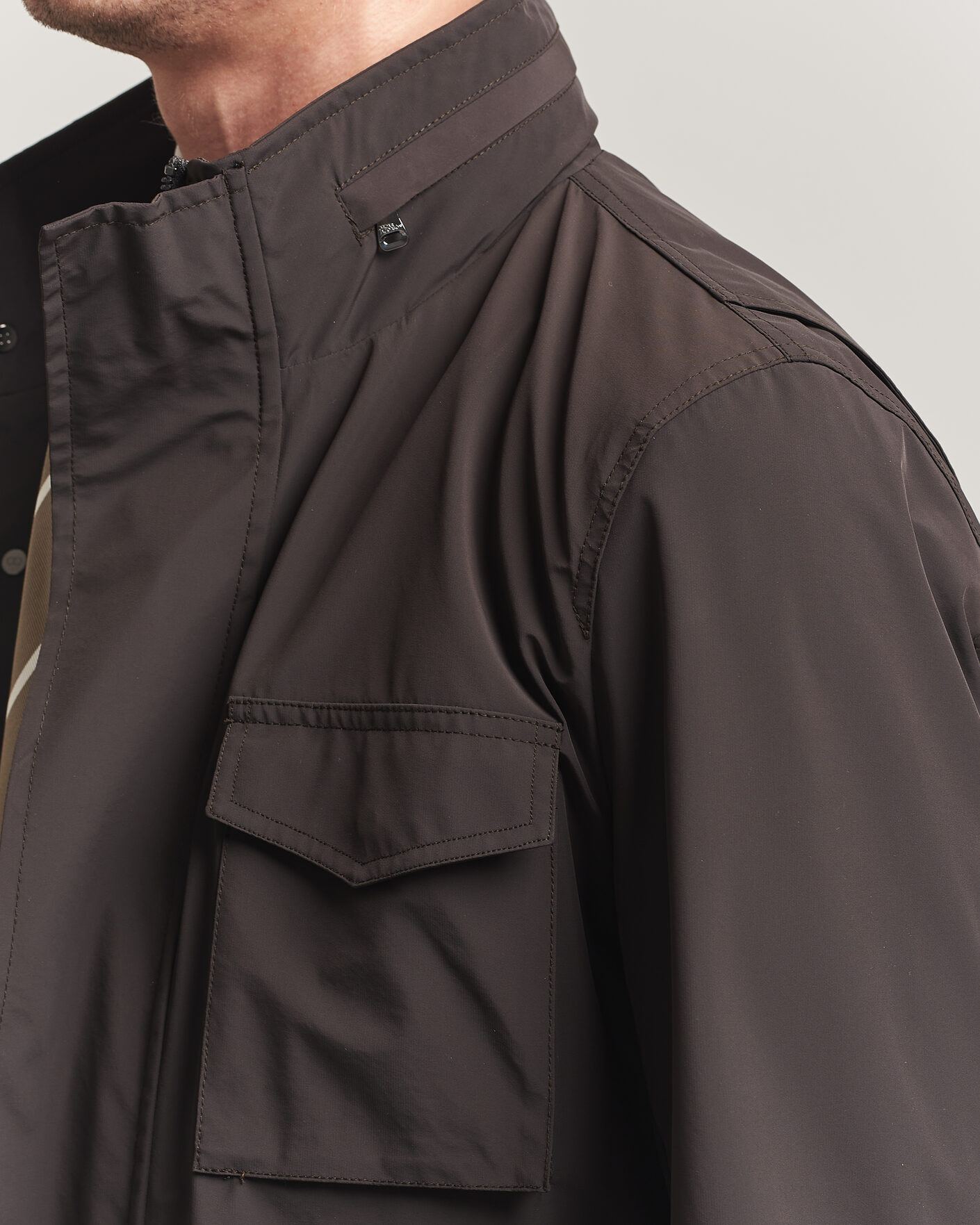 Mies | Takit | Oscar Jacobson | M65 Nylon Field Jacket Brown
