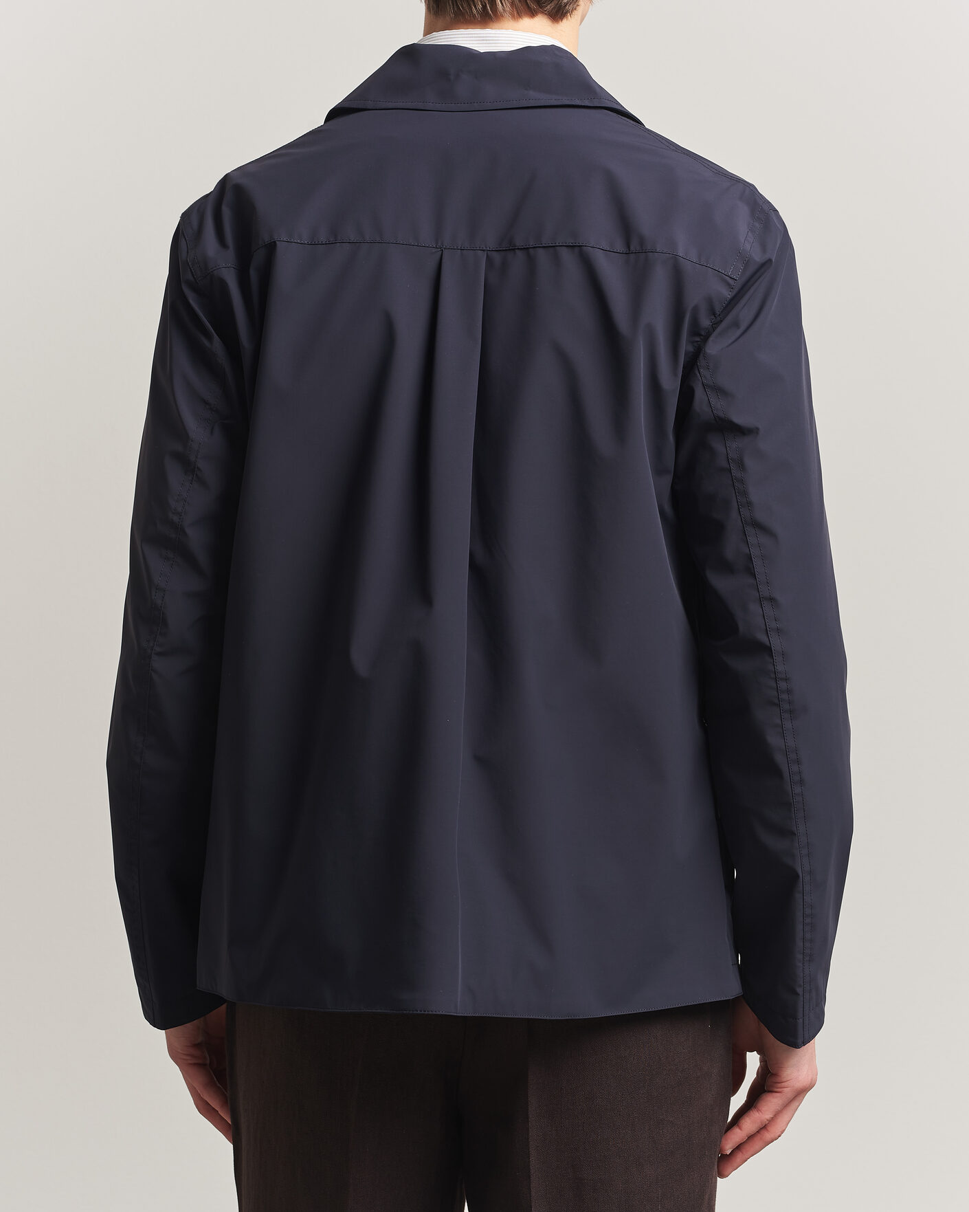 Mies | Takit | Oscar Jacobson | Light Zipped Shirt Jacket Navy