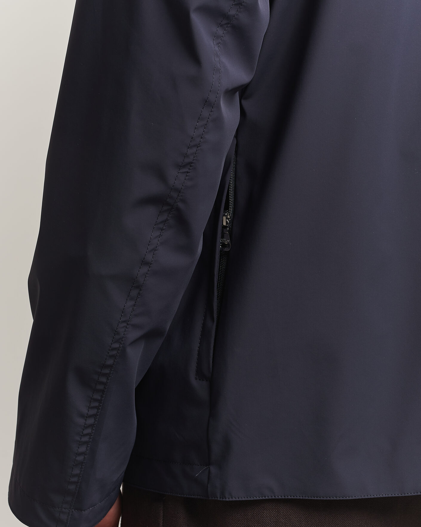 Mies | Takit | Oscar Jacobson | Light Zipped Shirt Jacket Navy