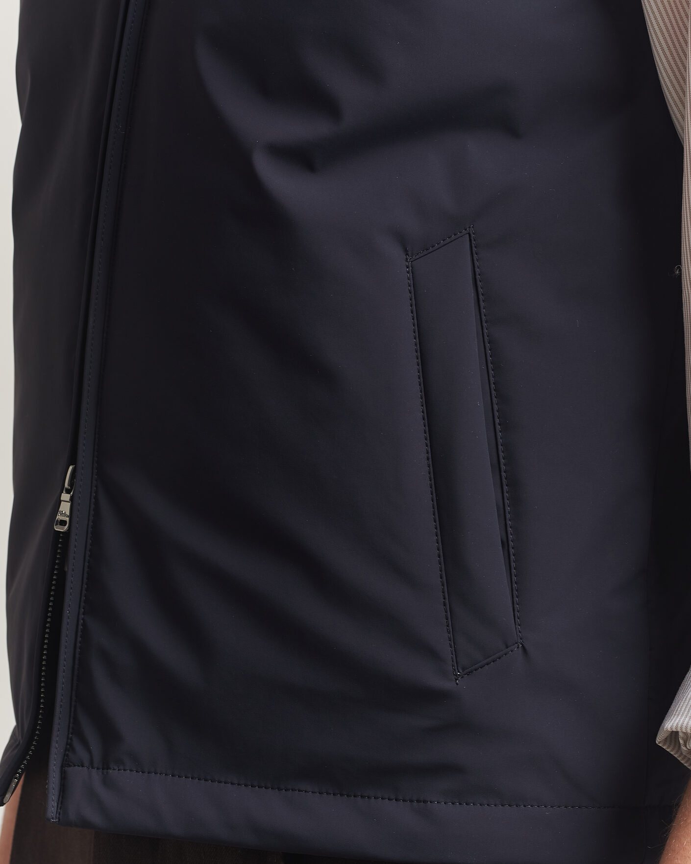 Mies | Ulkoliivit | Oscar Jacobson | Light Zipped Waistcoat Navy