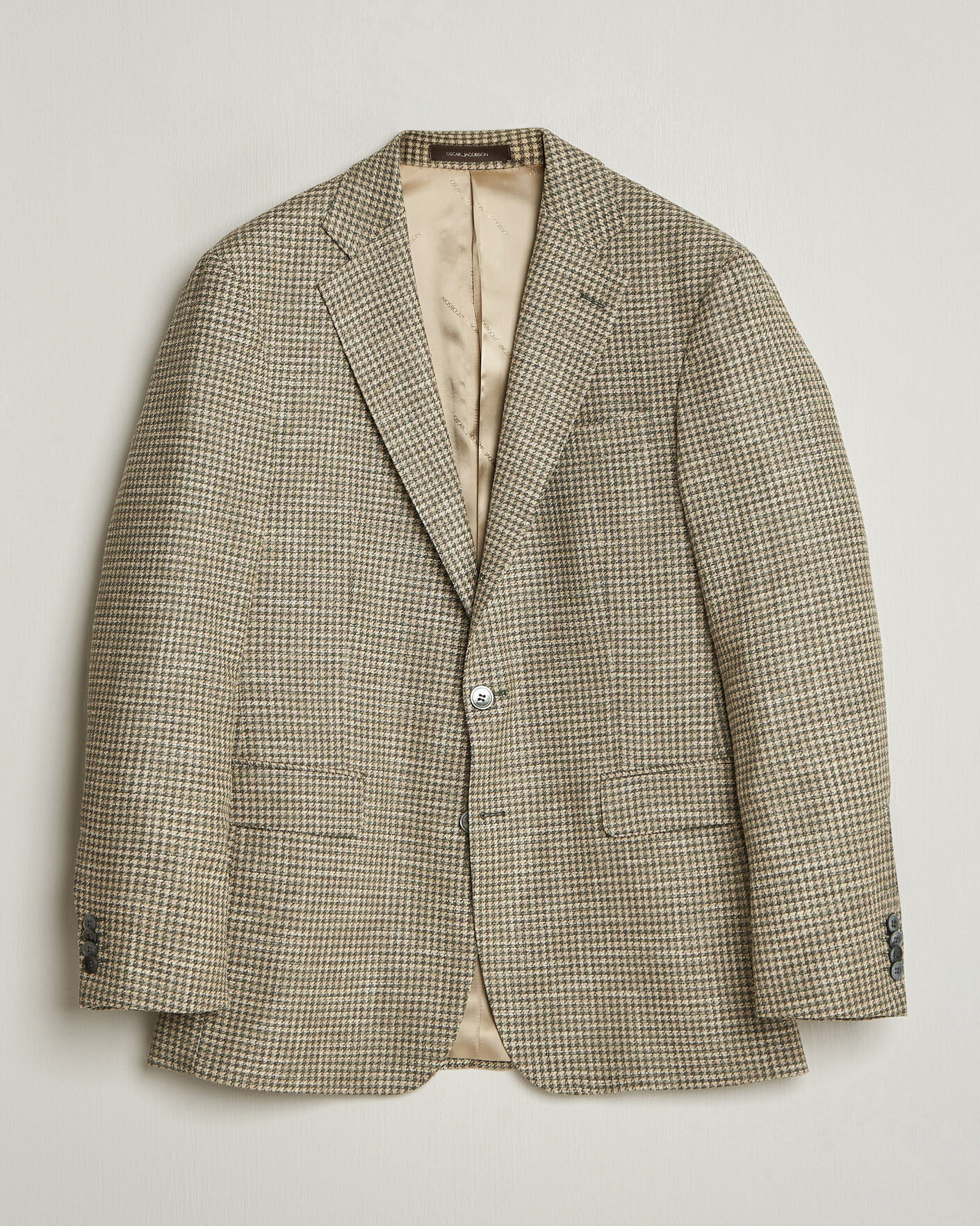 Mies | Pikkutakit | Oscar Jacobson | Robert Wool/Silk/Cotton Blazer Green