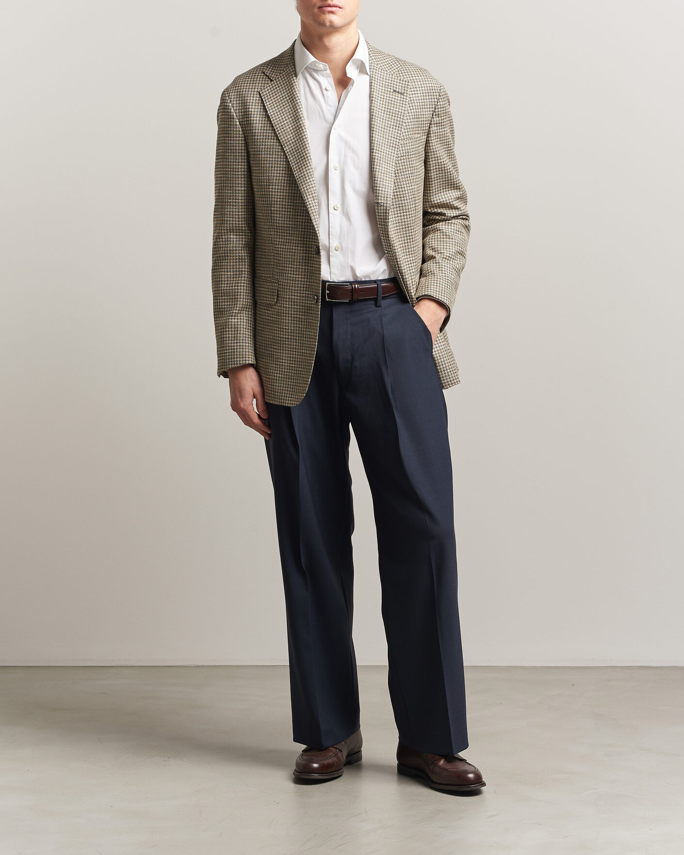 Mies | Pikkutakit | Oscar Jacobson | Robert Wool/Silk/Cotton Blazer Green