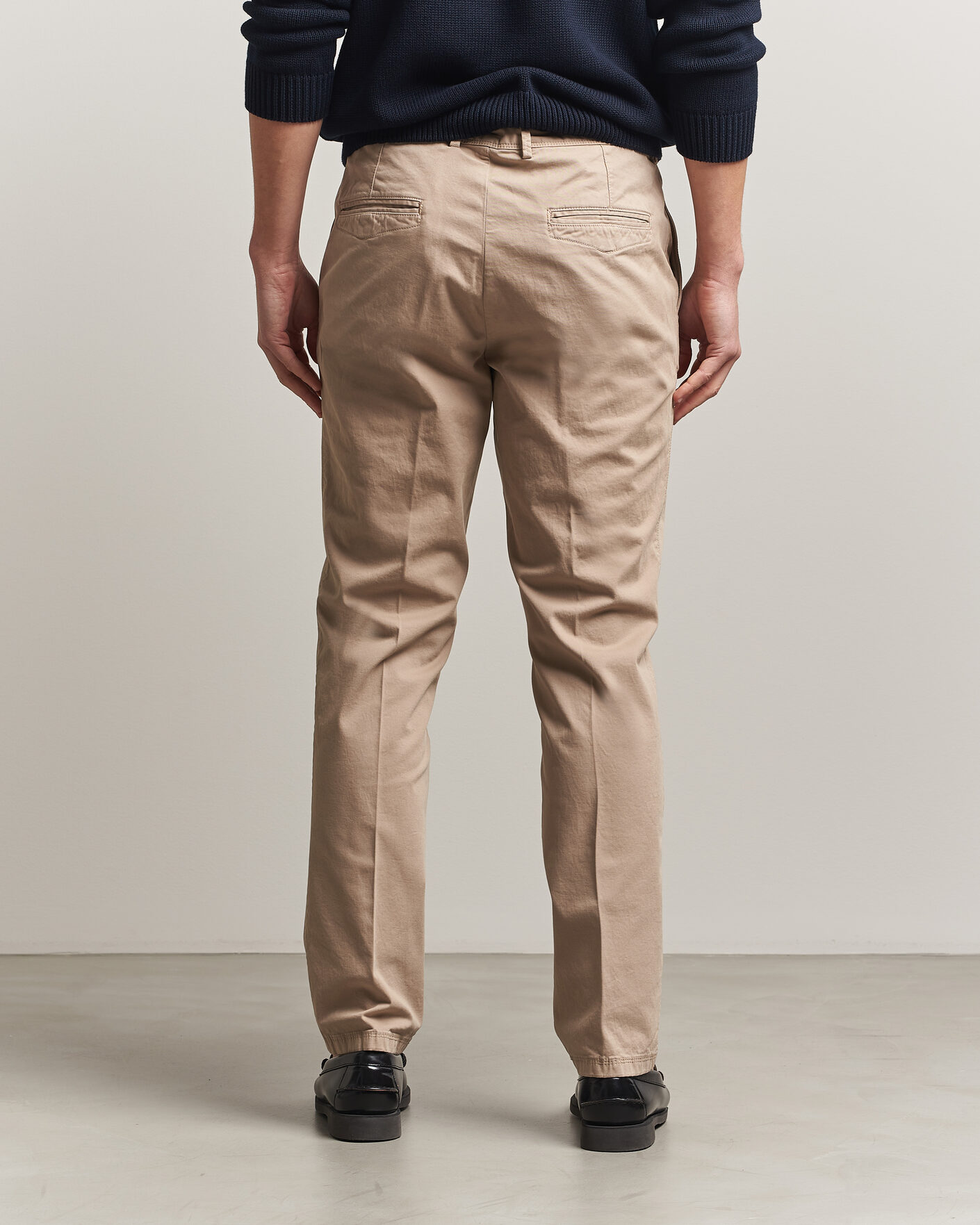 Mies | Housut | Oscar Jacobson | Danik Cotton Trousers Beige
