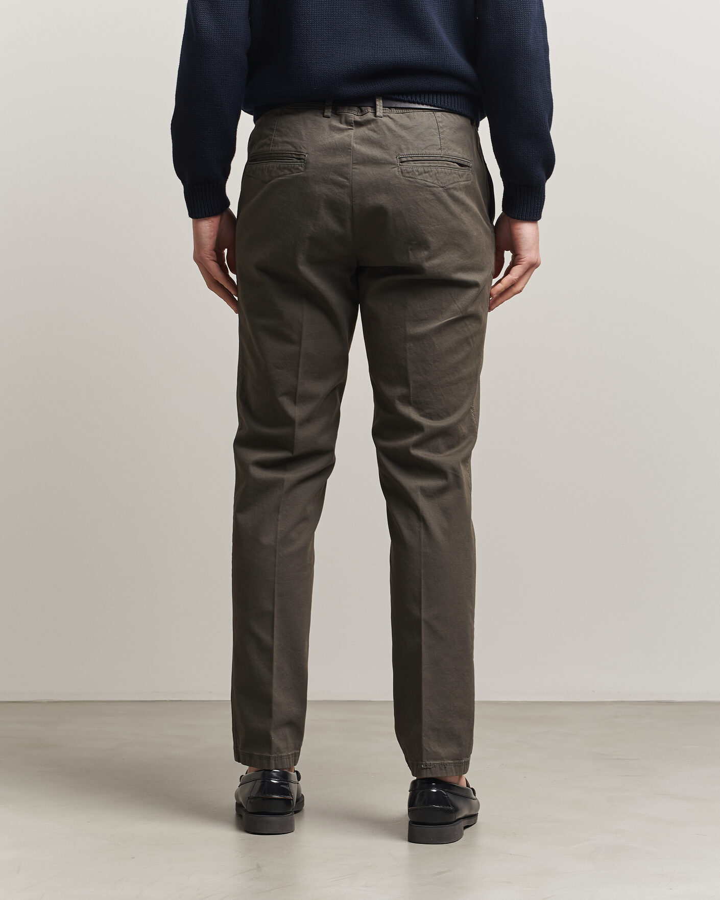 Mies | Housut | Oscar Jacobson | Danik Cotton Trousers Olive
