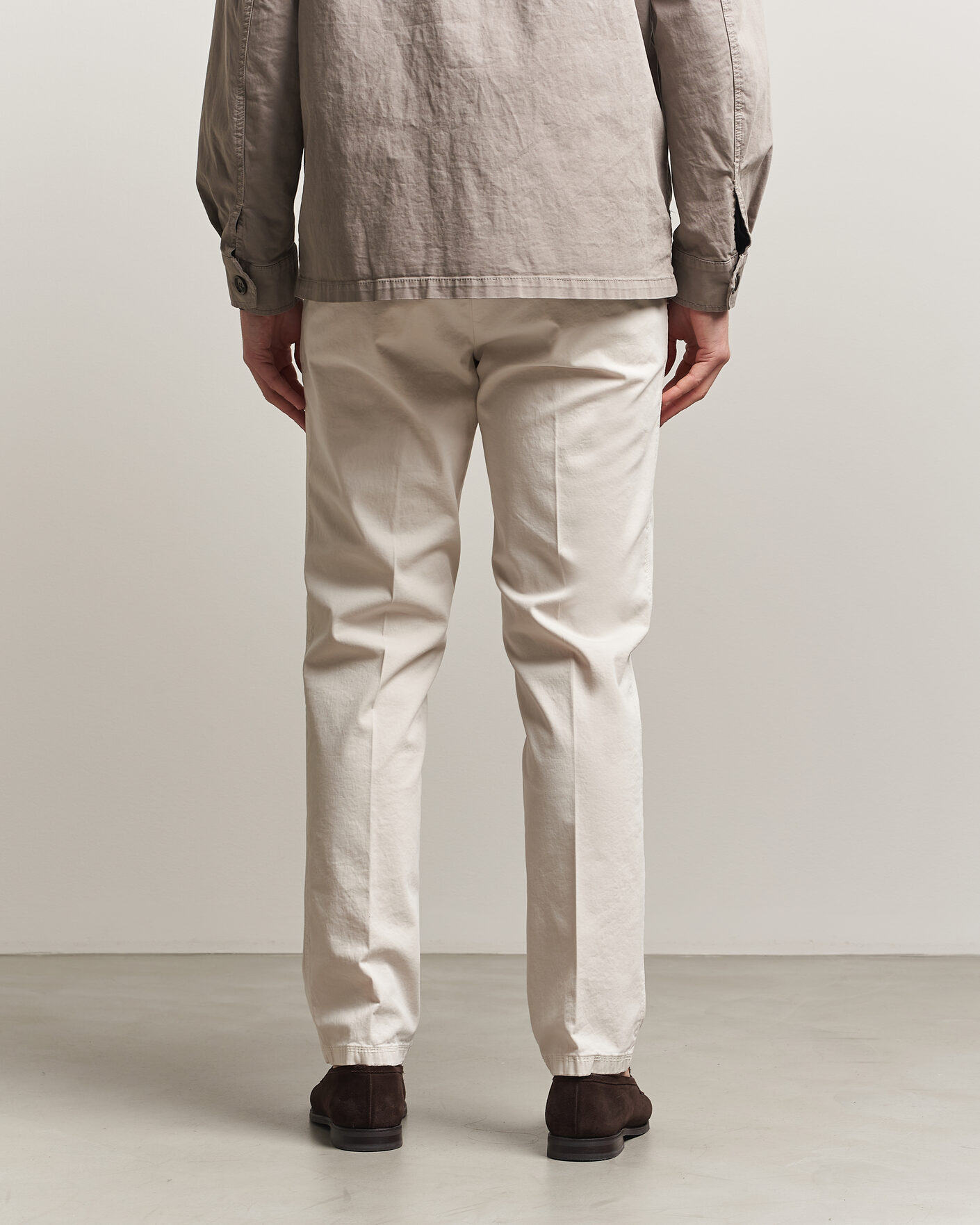 Mies | Housut | Oscar Jacobson | Danik Cotton Trousers White