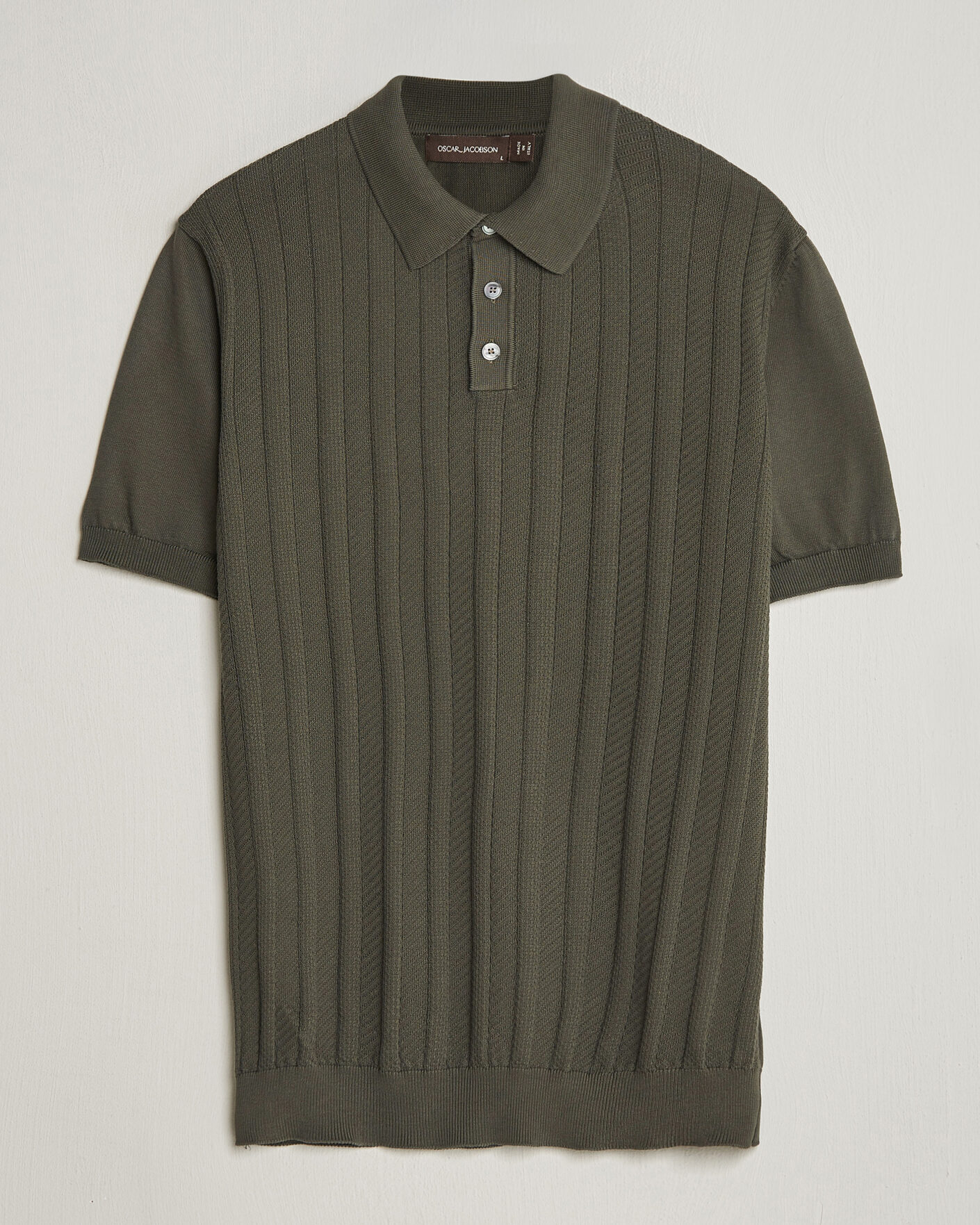 Mies | Pikeet | Oscar Jacobson | Barto Structured Cotton Polo Green