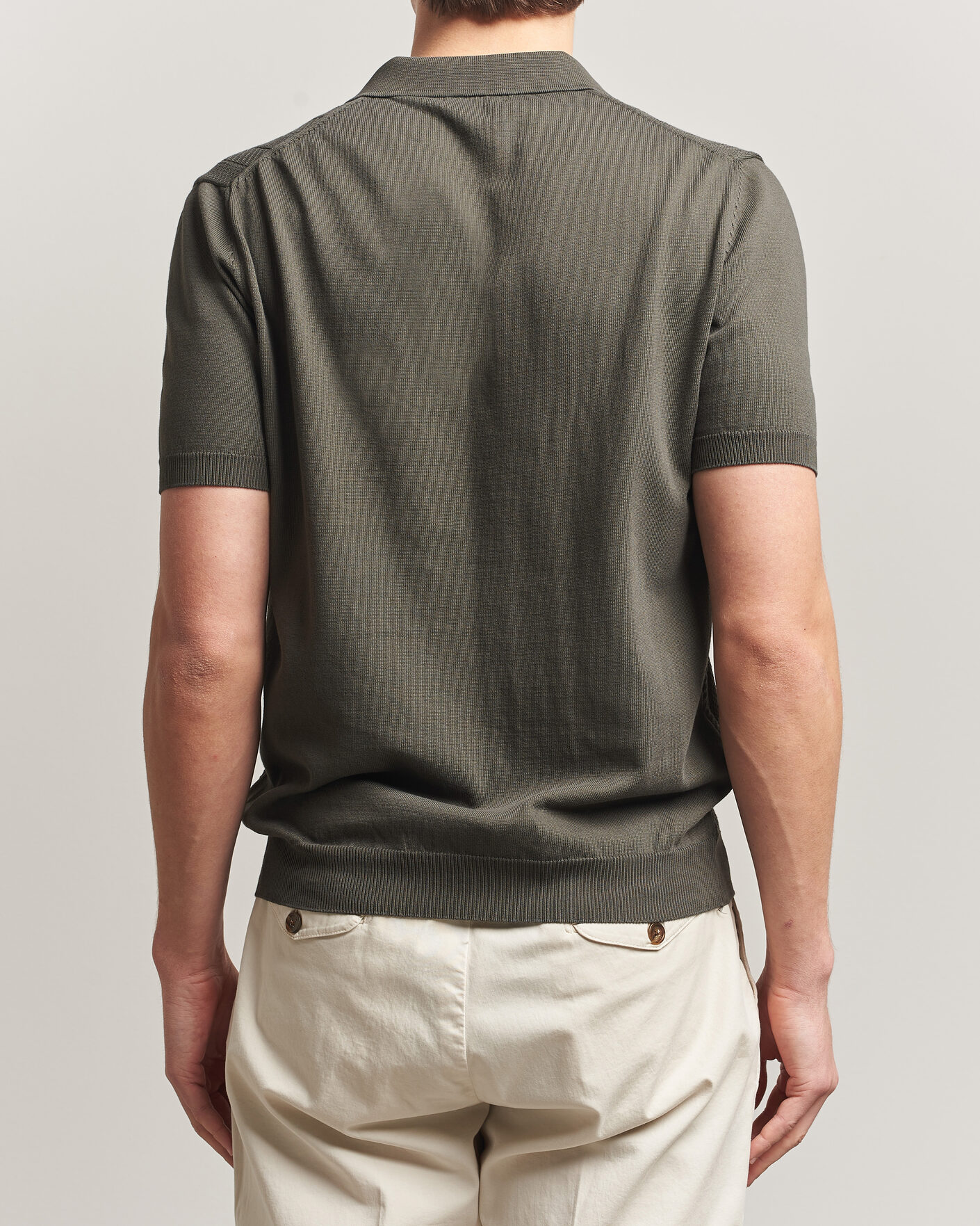 Mies | Pikeet | Oscar Jacobson | Barto Structured Cotton Polo Green