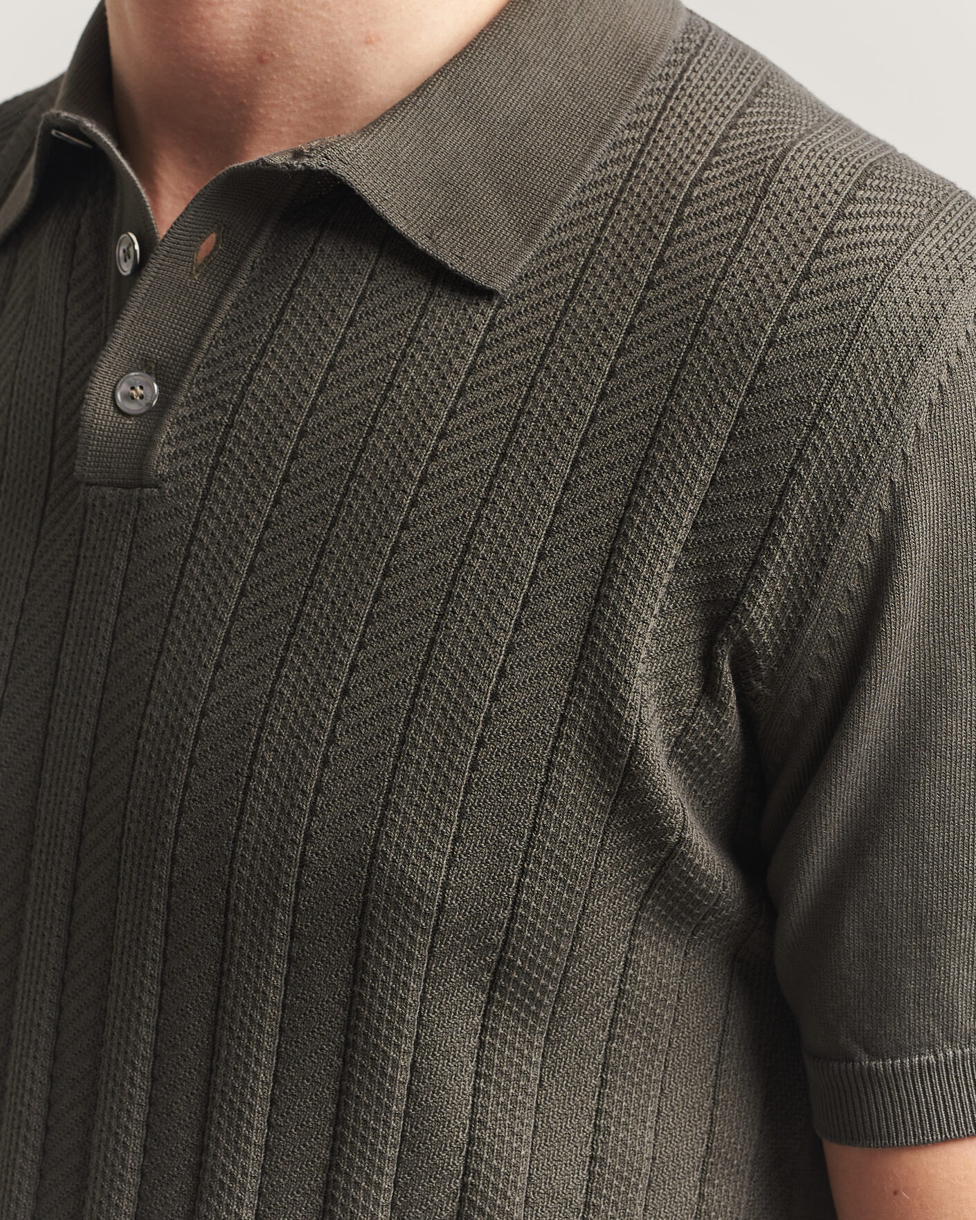 Mies | Pikeet | Oscar Jacobson | Barto Structured Cotton Polo Green