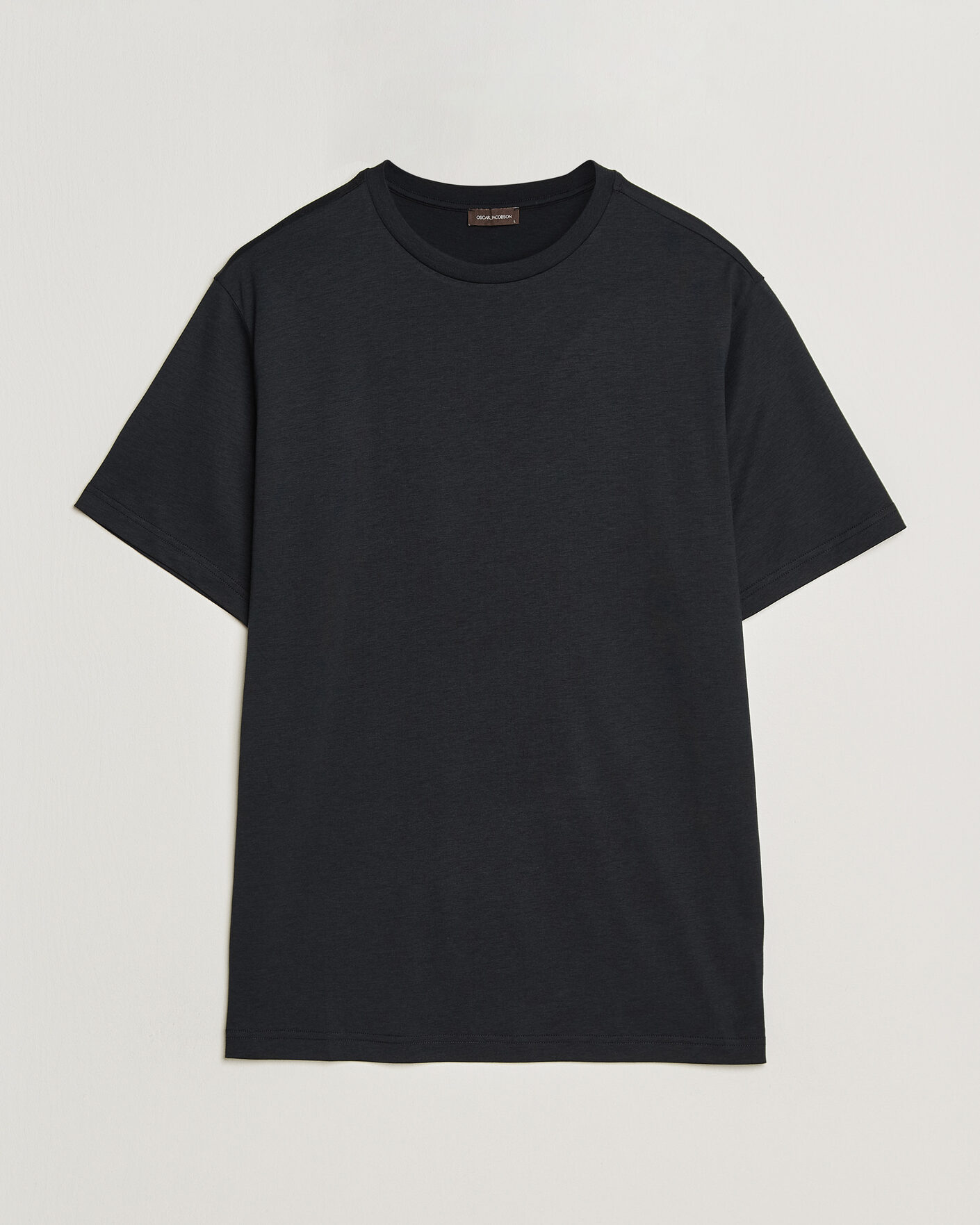 Mies | T-paidat | Oscar Jacobson | Kim Lyocel/Cotton T-Shirt Black