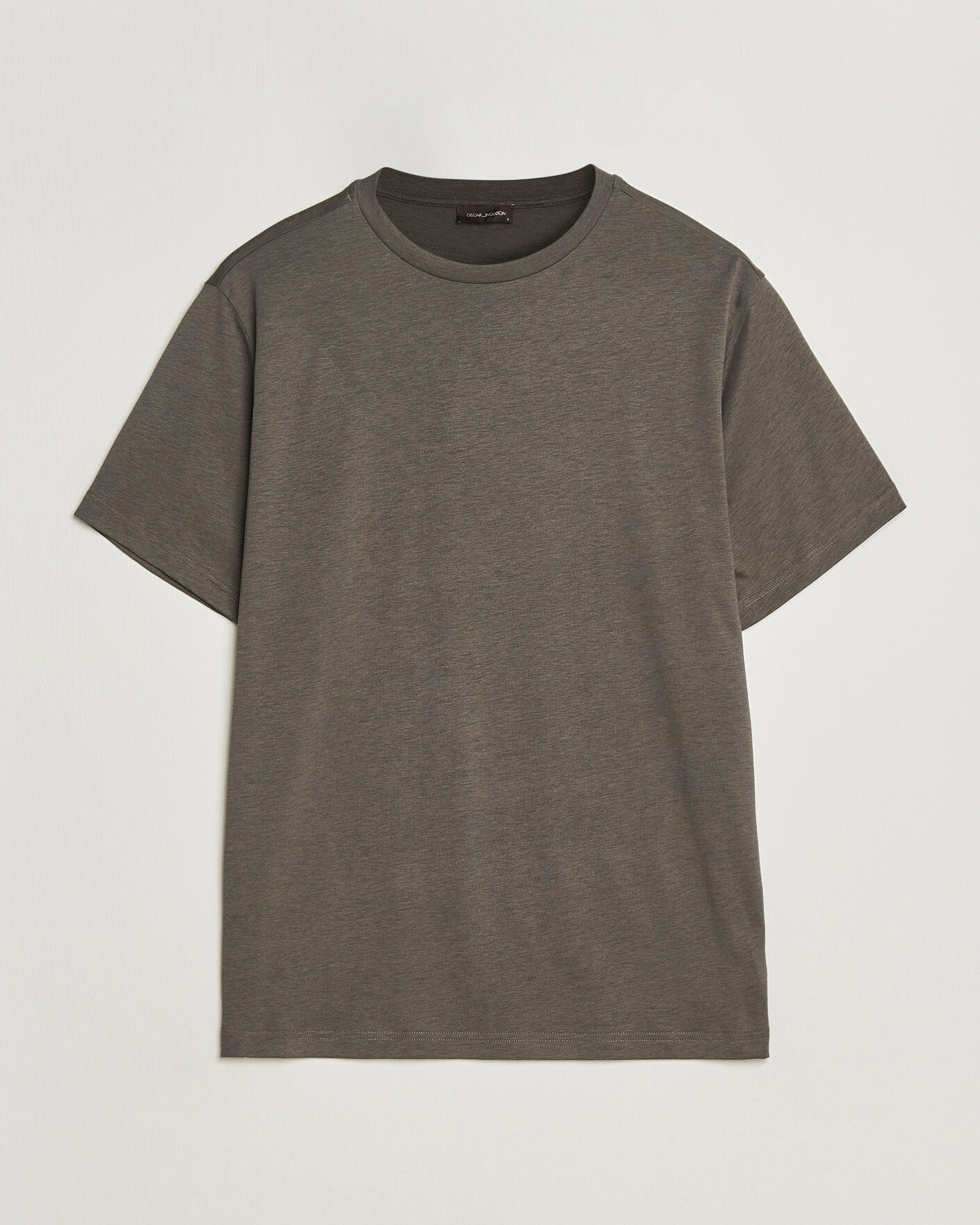Mies | T-paidat | Oscar Jacobson | Kim Lyocel/Cotton T-Shirt Green