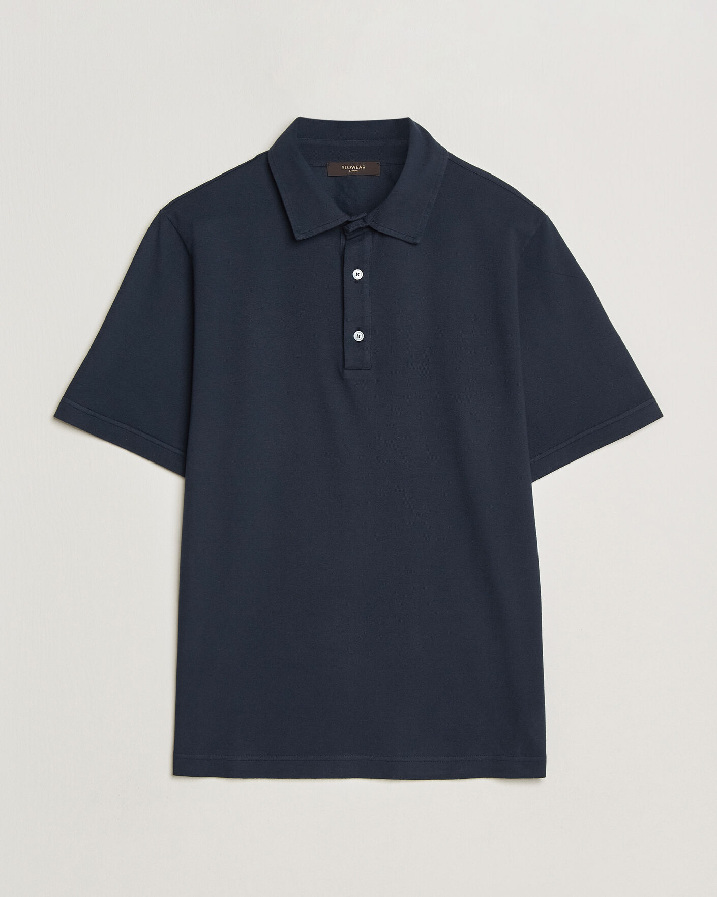 Mies | Pikeet | Zanone | Soft Cotton Piquet Polo Navy