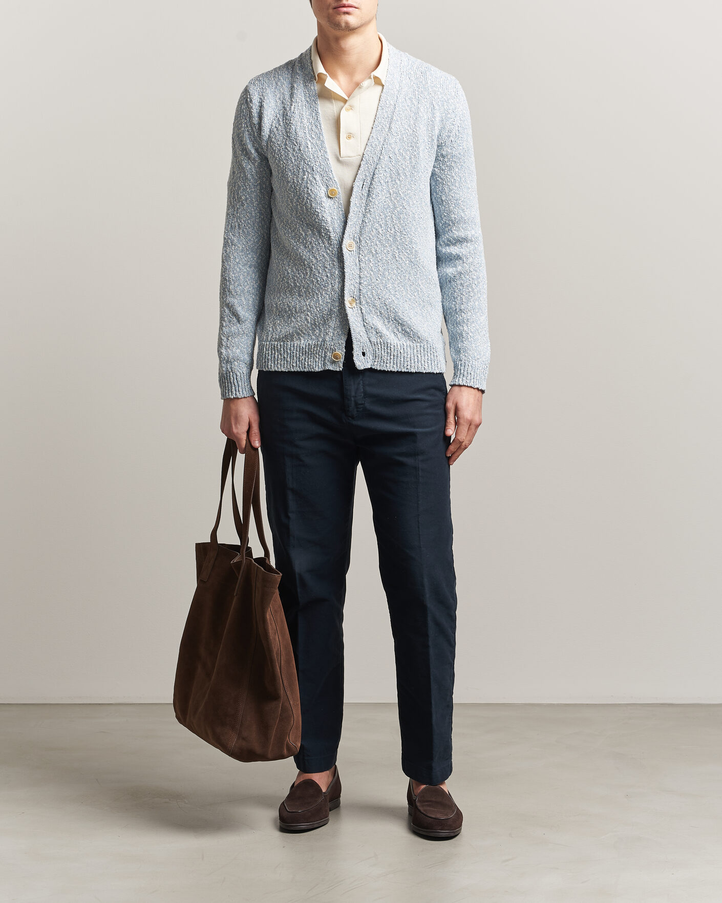 Mies | Puserot | Zanone | Mouline Cardigan Sky Blue