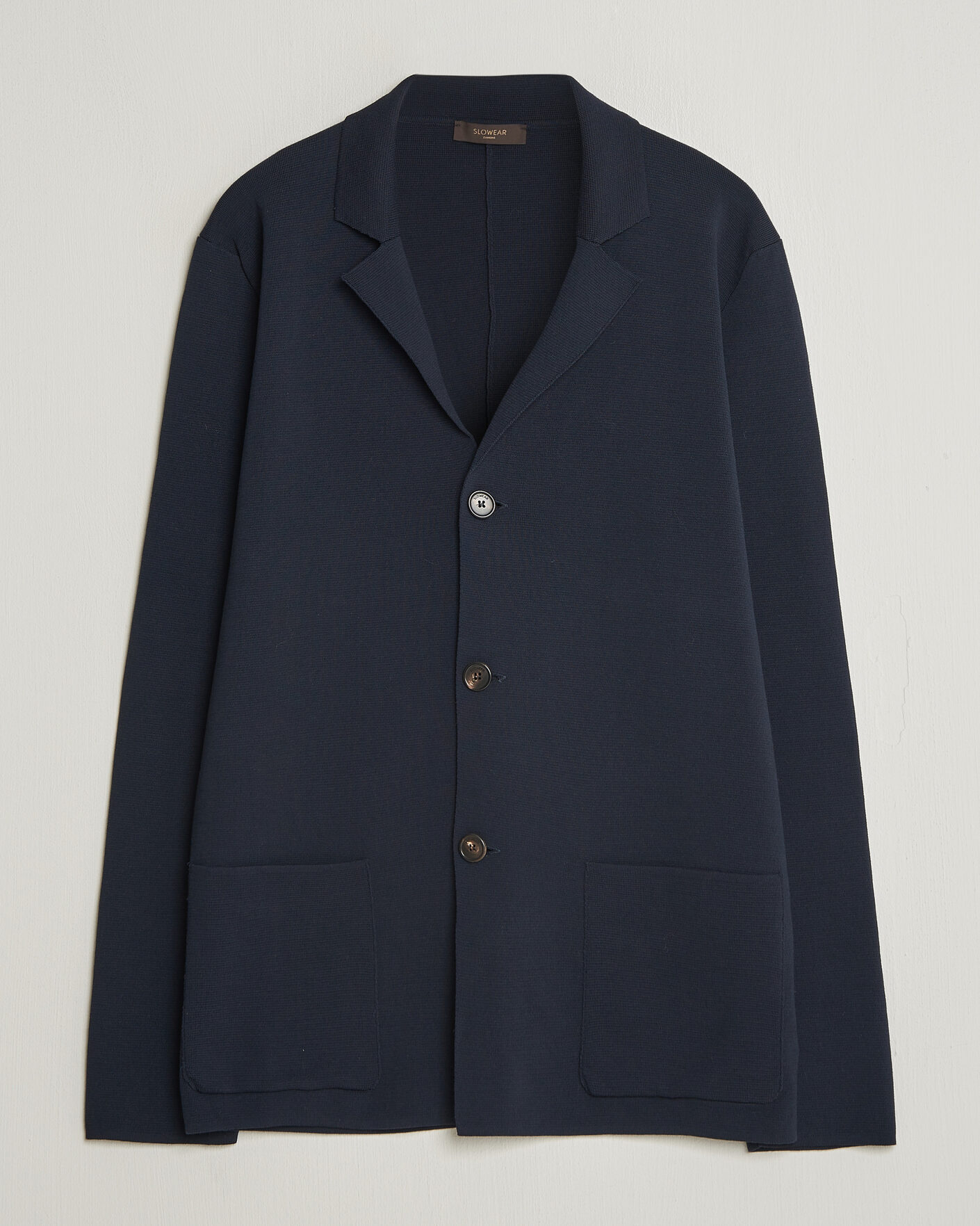 Mies | Pikkutakit | Zanone | Knitted Cotton Blazer Navy