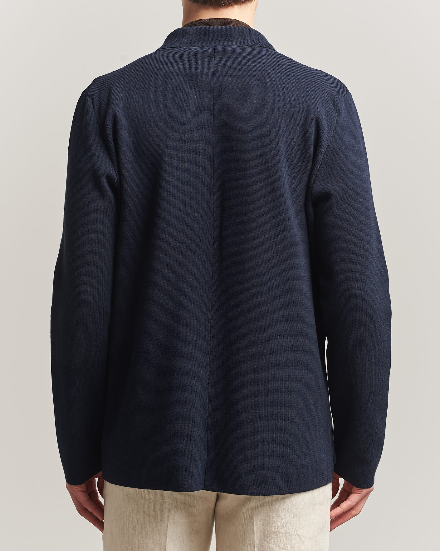 Mies | Pikkutakit | Zanone | Knitted Cotton Blazer Navy