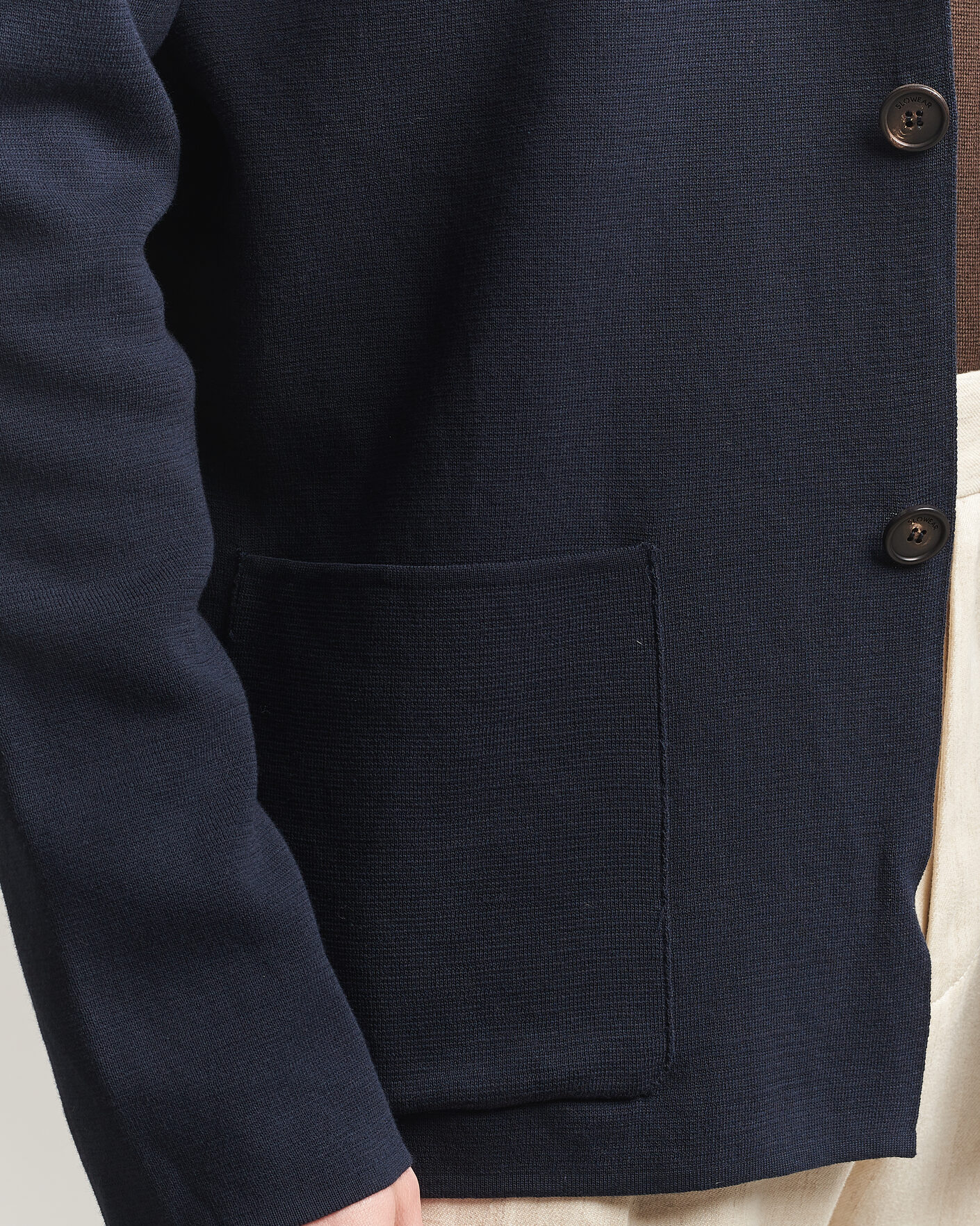 Mies | Pikkutakit | Zanone | Knitted Cotton Blazer Navy