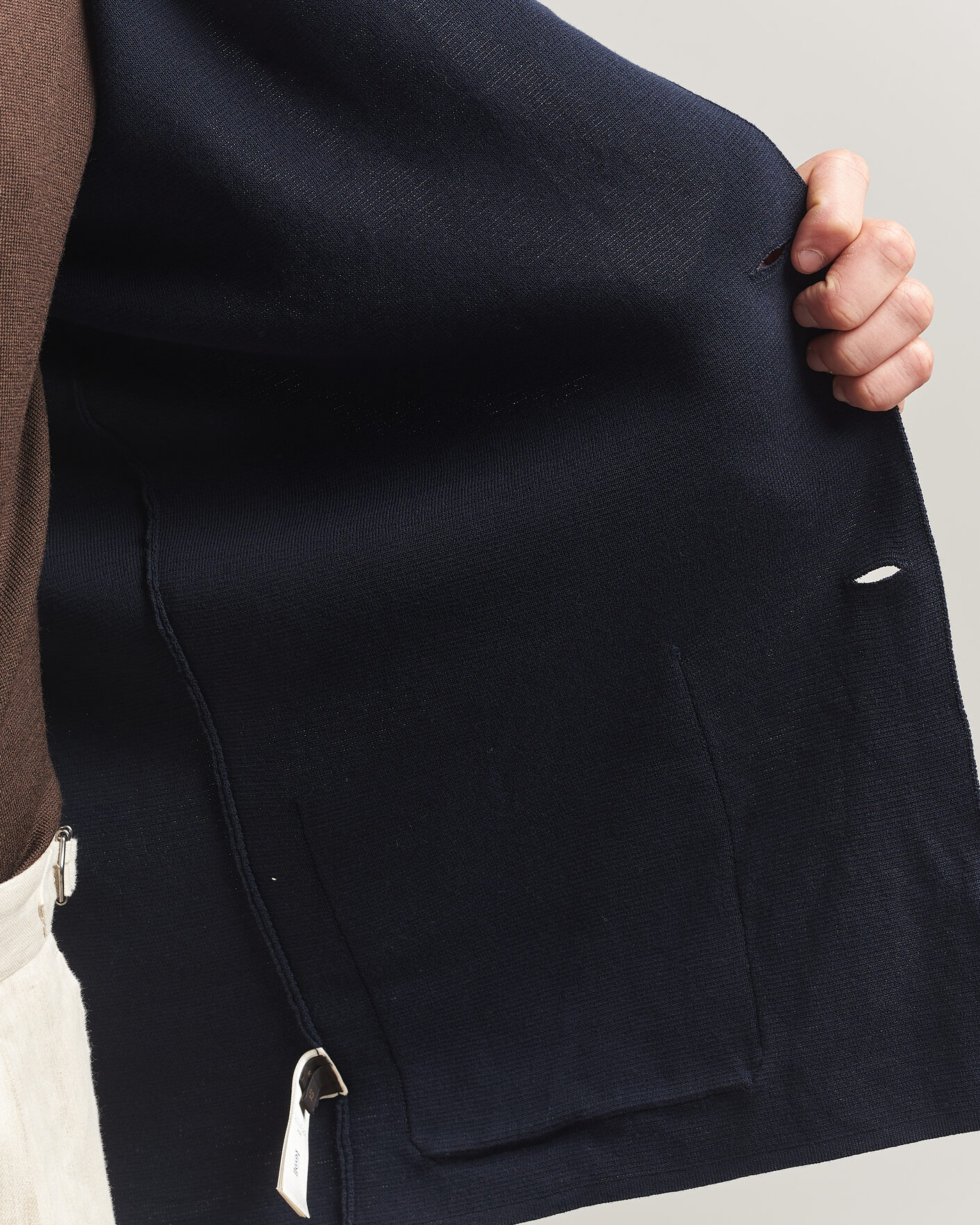 Mies | Pikkutakit | Zanone | Knitted Cotton Blazer Navy