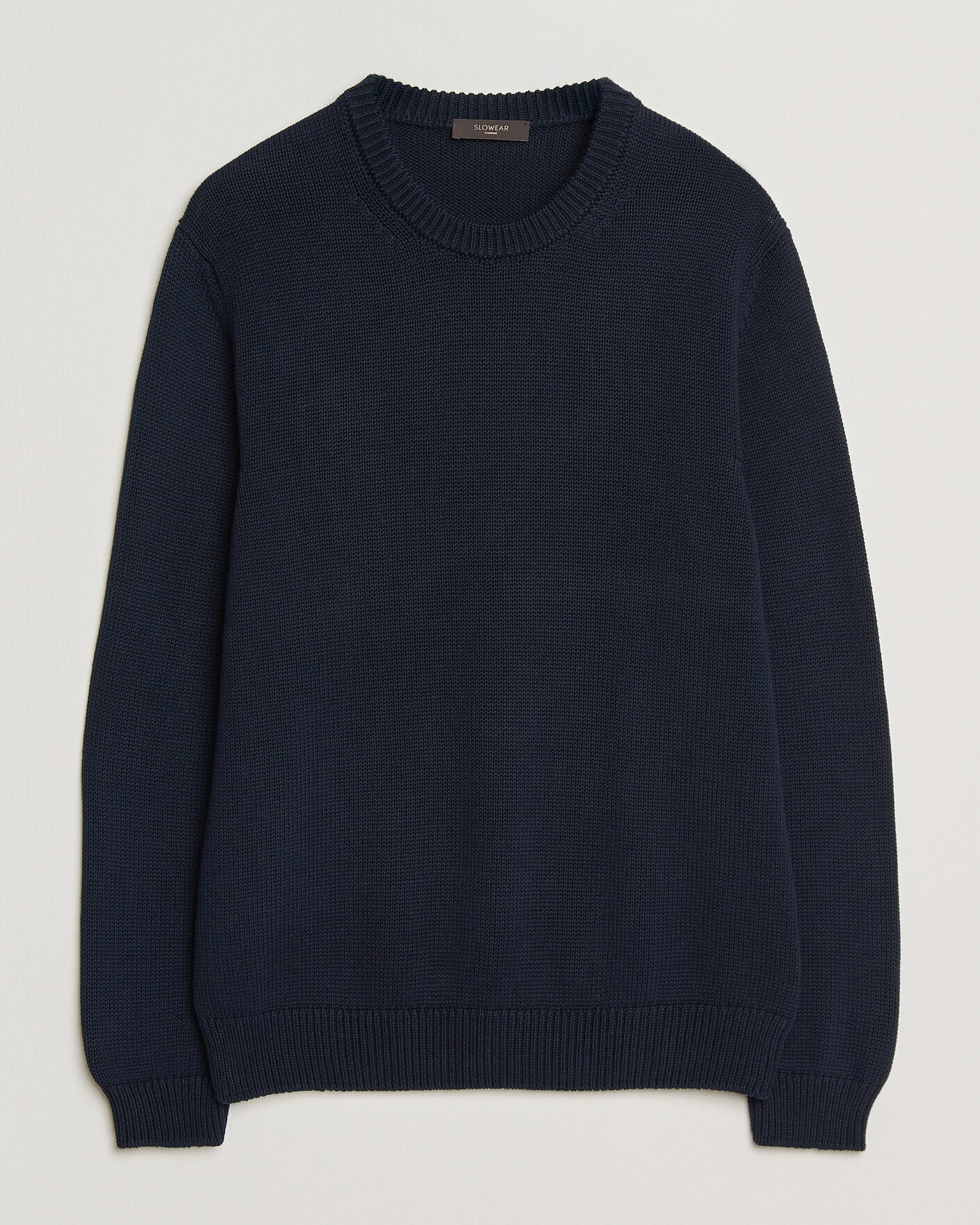 Mies | Puserot | Zanone | Soft Cotton Crew Neck Sweater Navy