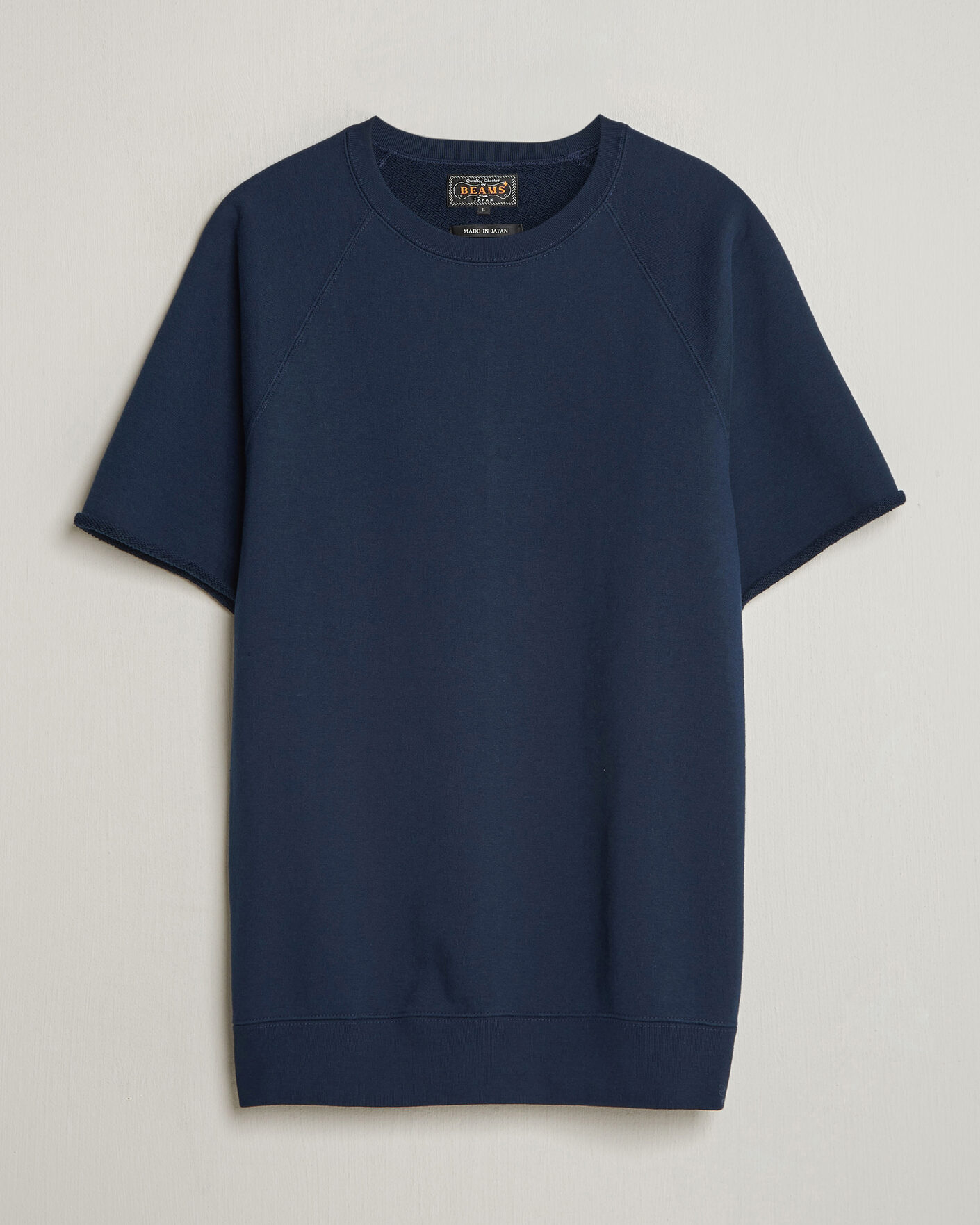 Mies | T-paidat | BEAMS PLUS | Short Sleeve Cut Off Sweat Navy