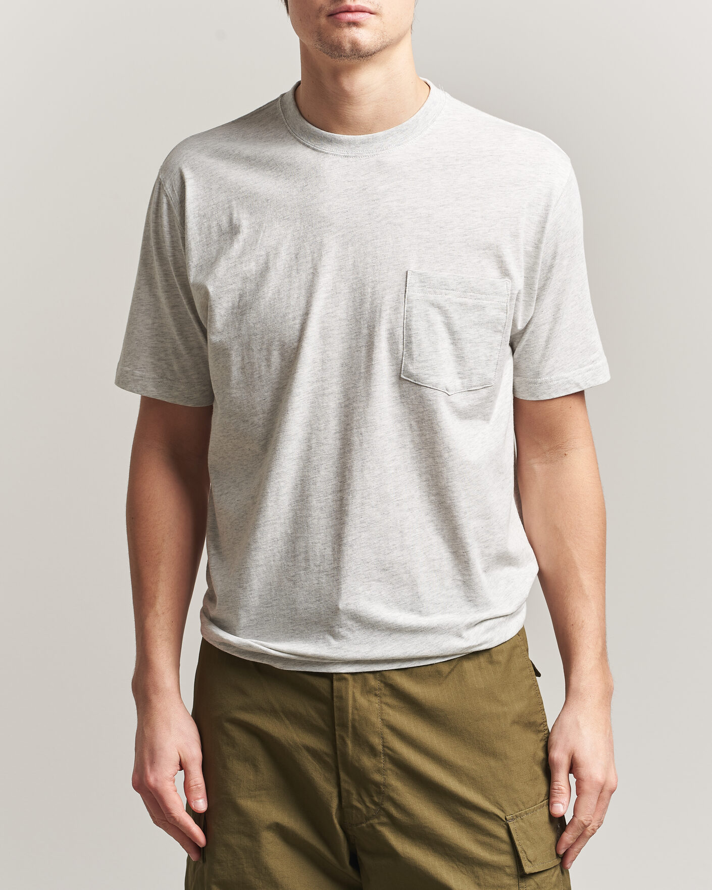Mies | T-paidat | BEAMS PLUS | Pocket Tee Ash Grey