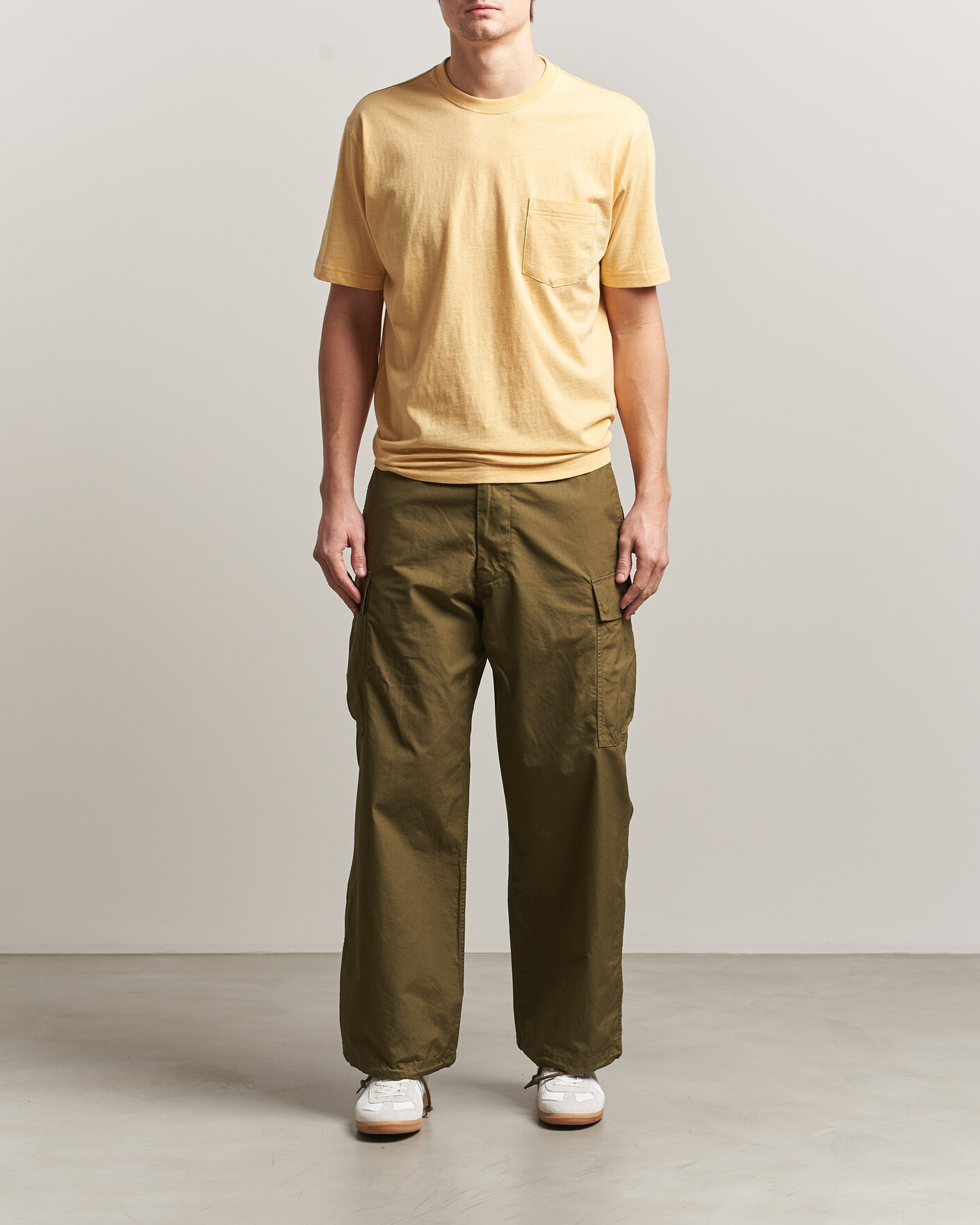Mies | T-paidat | BEAMS PLUS | Pocket Tee Yellow