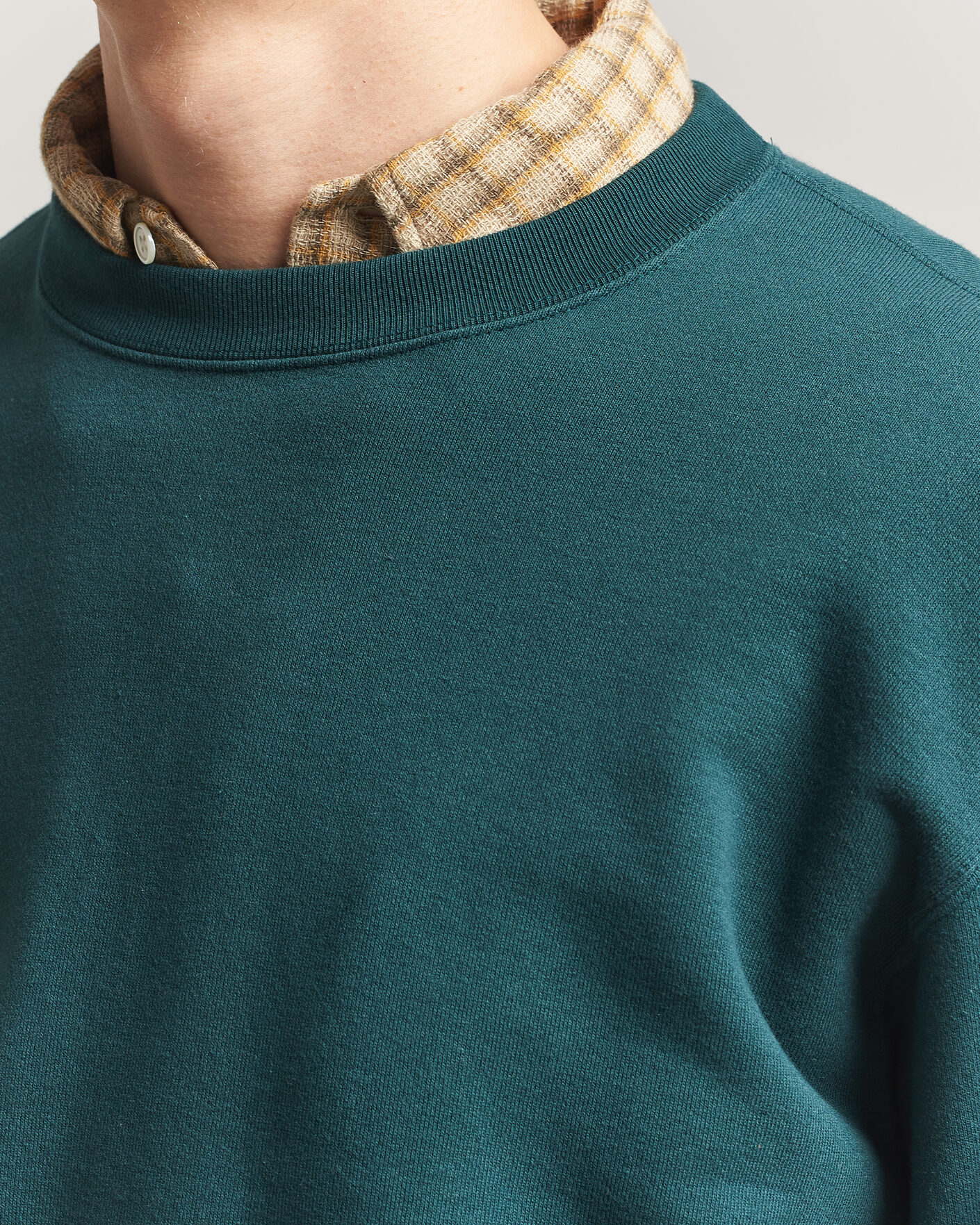 Mies | Puserot | BEAMS PLUS | Crew Sweat Dark Green