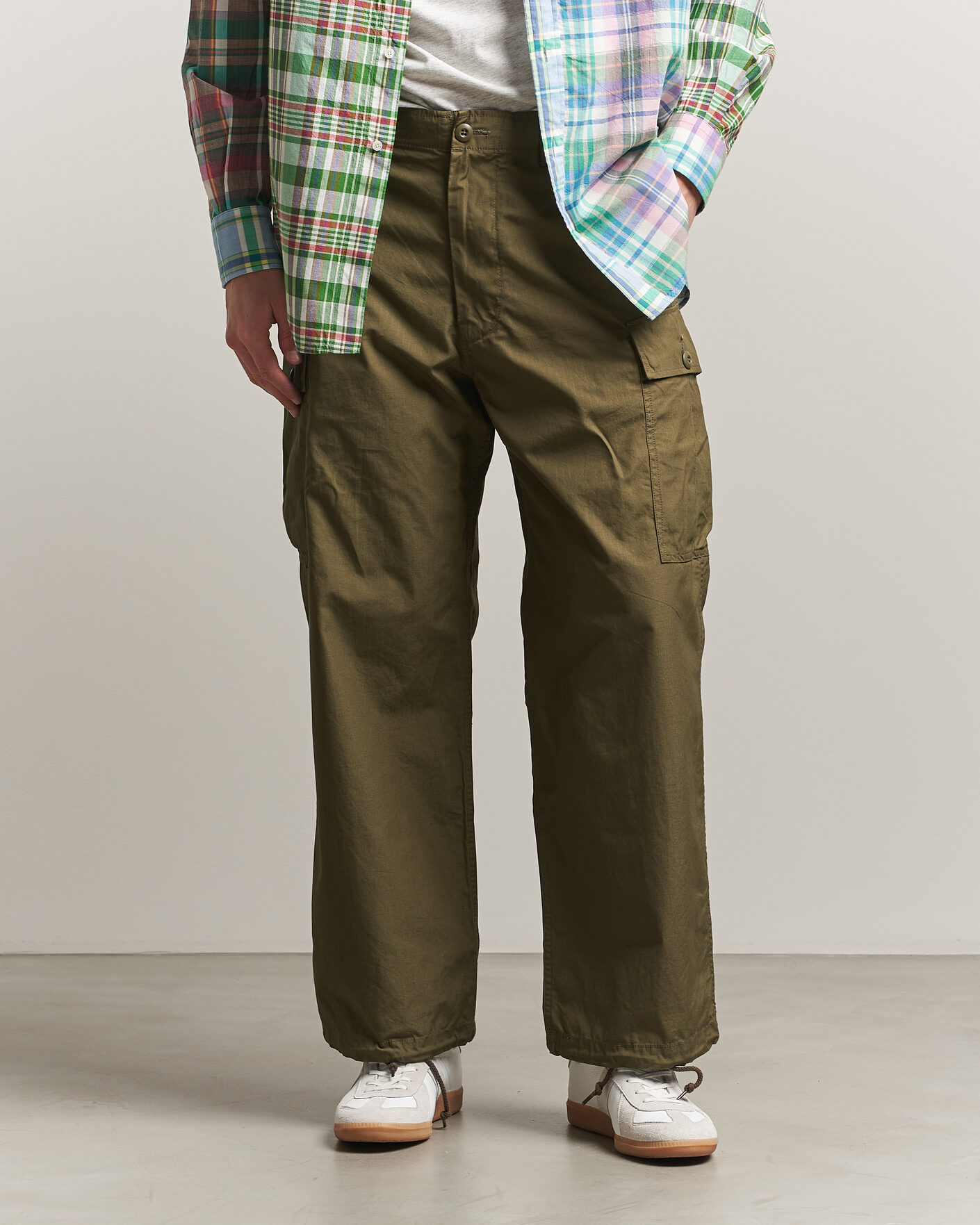 Mies | Housut | BEAMS PLUS | MIL 6 Pocket Cargo Pants Olive