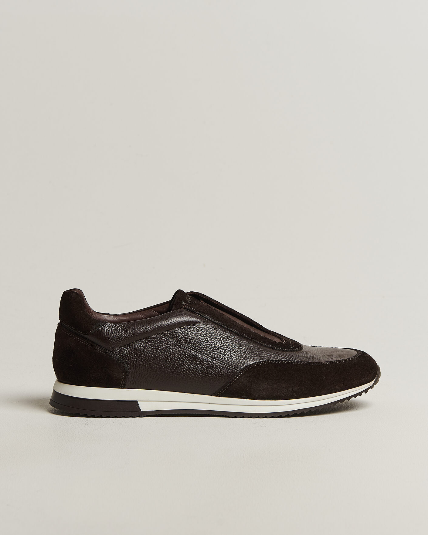 Mies | Tennarit | Loake 1880 | Ballantyne Suede/Leather Sneaker Dark Brown