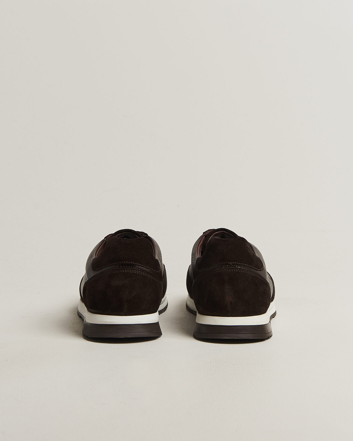 Mies | Tennarit | Loake 1880 | Ballantyne Suede/Leather Sneaker Dark Brown