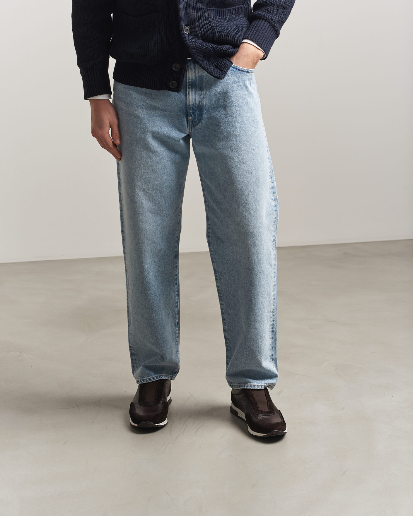 Mies | Tennarit | Loake 1880 | Ballantyne Suede/Leather Sneaker Dark Brown