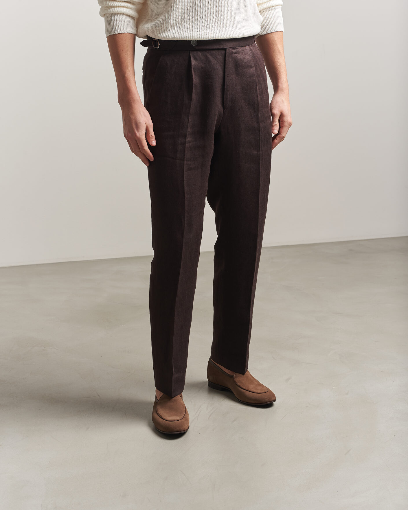 Mies | Loaferit | Loake 1880 | Belgrave Suede Belgian Loafer Flint