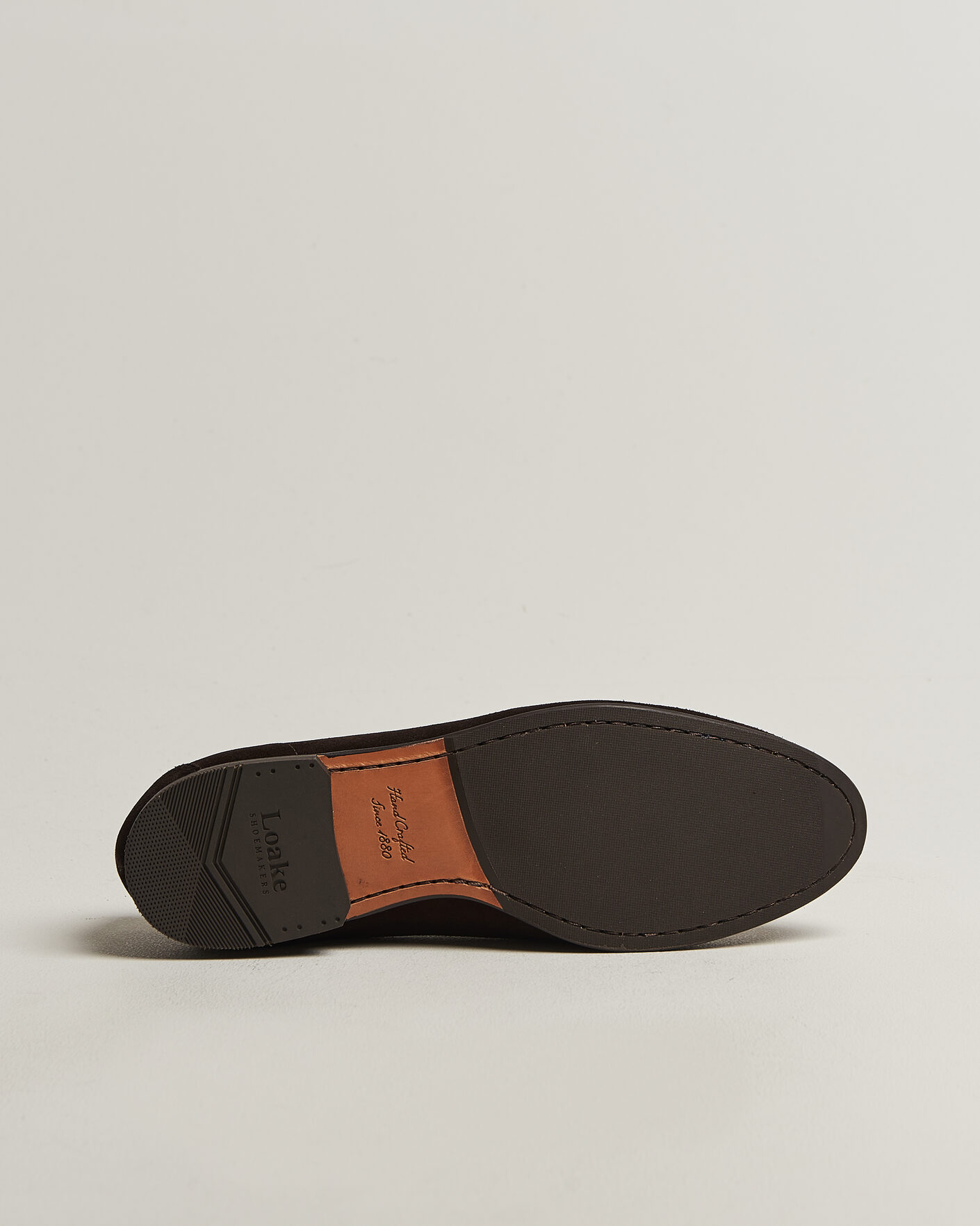 Mies | Loaferit | Loake 1880 | Belgrave Suede Belgian Loafer Dark Brown
