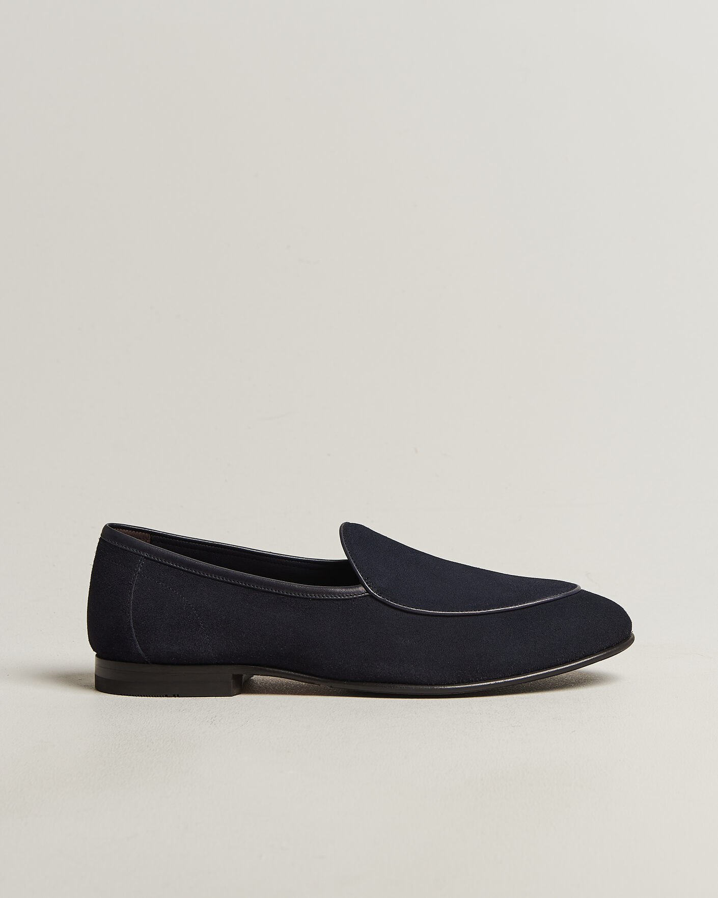 Mies | Loaferit | Loake 1880 | Belgrave Suede Belgian Loafer Navy