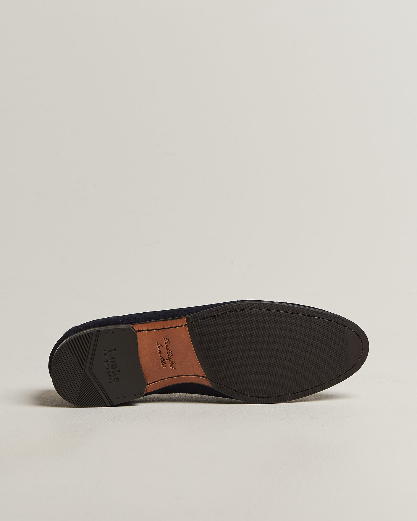 Mies | Loaferit | Loake 1880 | Belgrave Suede Belgian Loafer Navy
