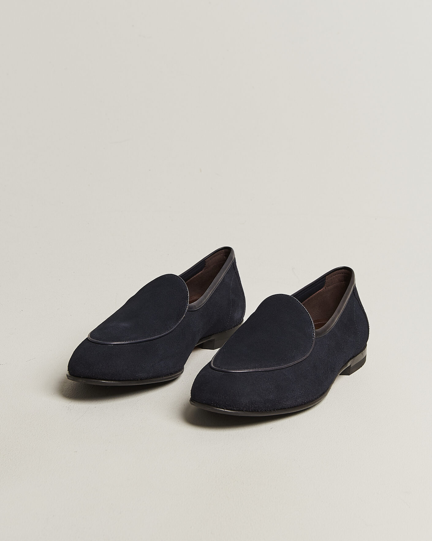 Mies | Loaferit | Loake 1880 | Belgrave Suede Belgian Loafer Navy