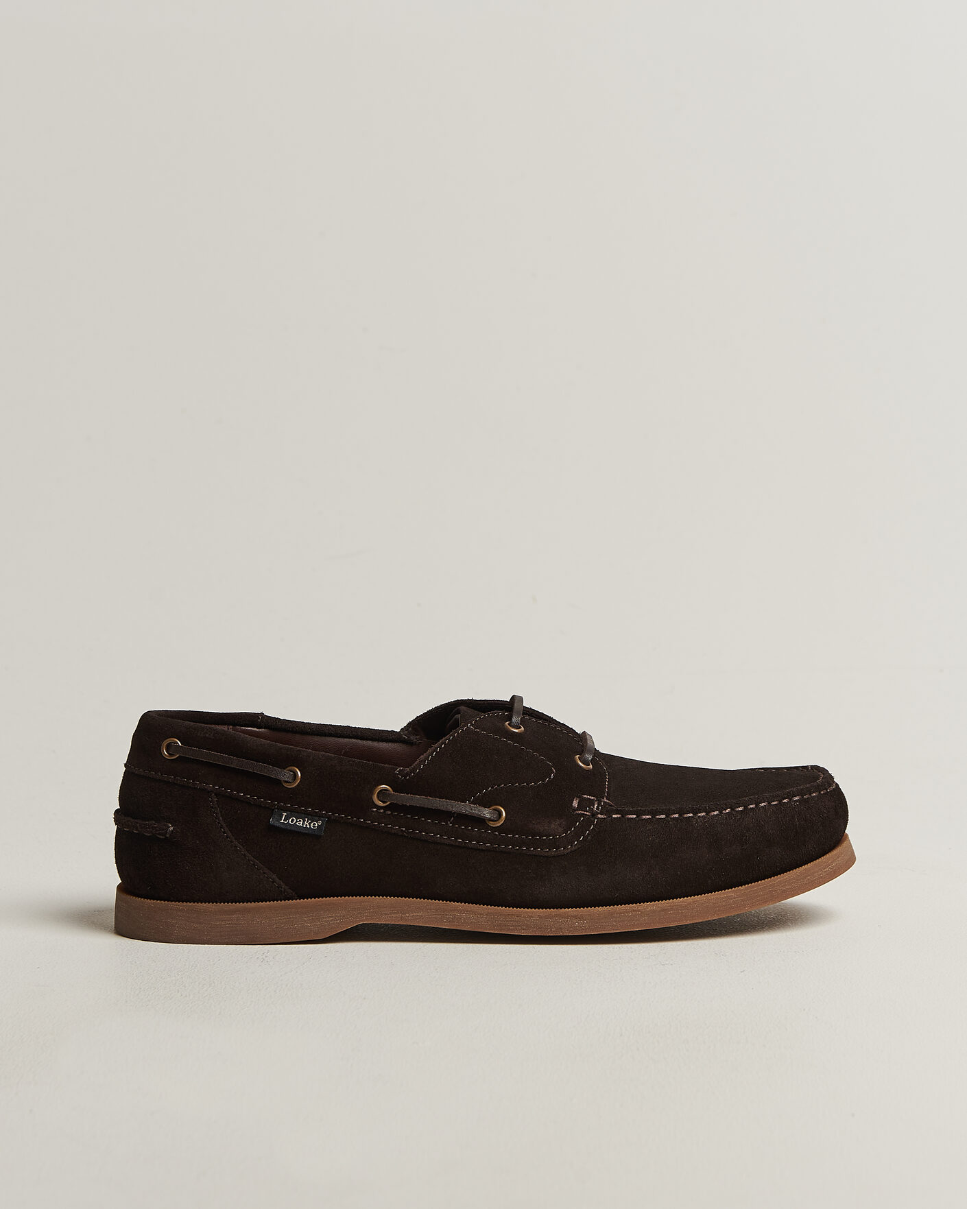 Mies | Purjehduskengät | Loake 1880 | Padstow Suede Boat Shoe Dark Brown