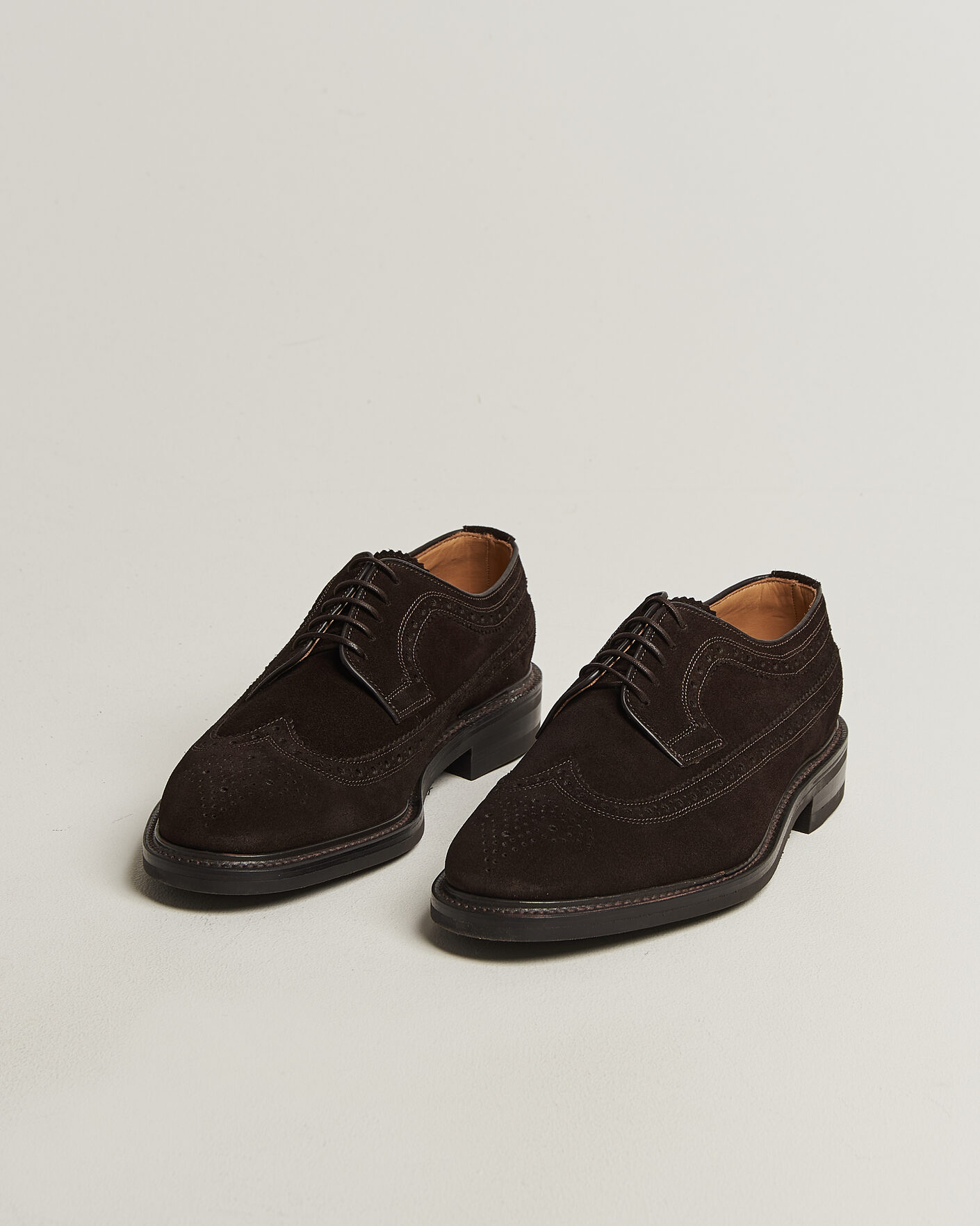 Mies | Derby-kengät | Loake Shoemakers | Sovereign Longwing Suede Derby Dark Brown