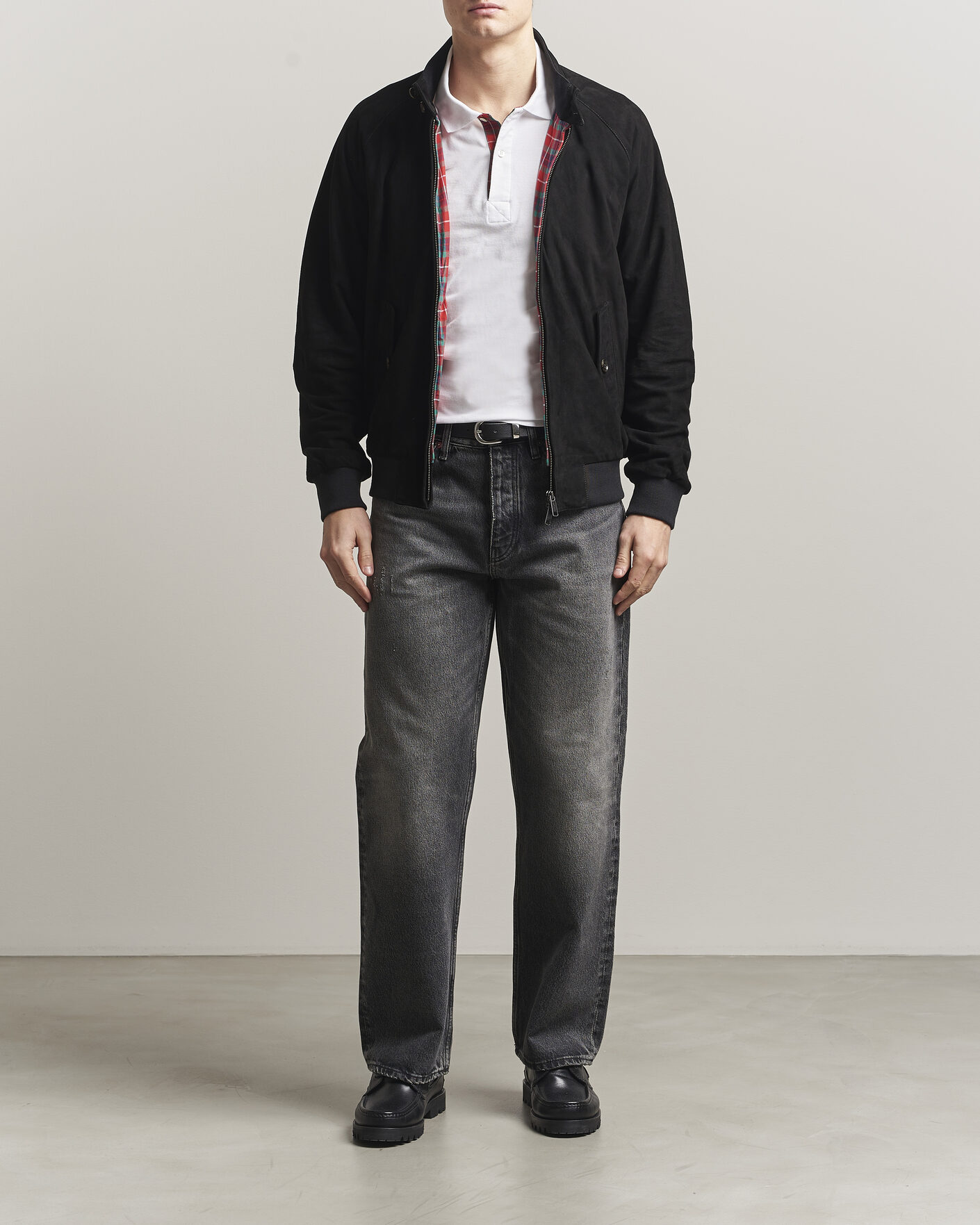 Mies | Takit | Baracuta | G9 Suede Jacket Black