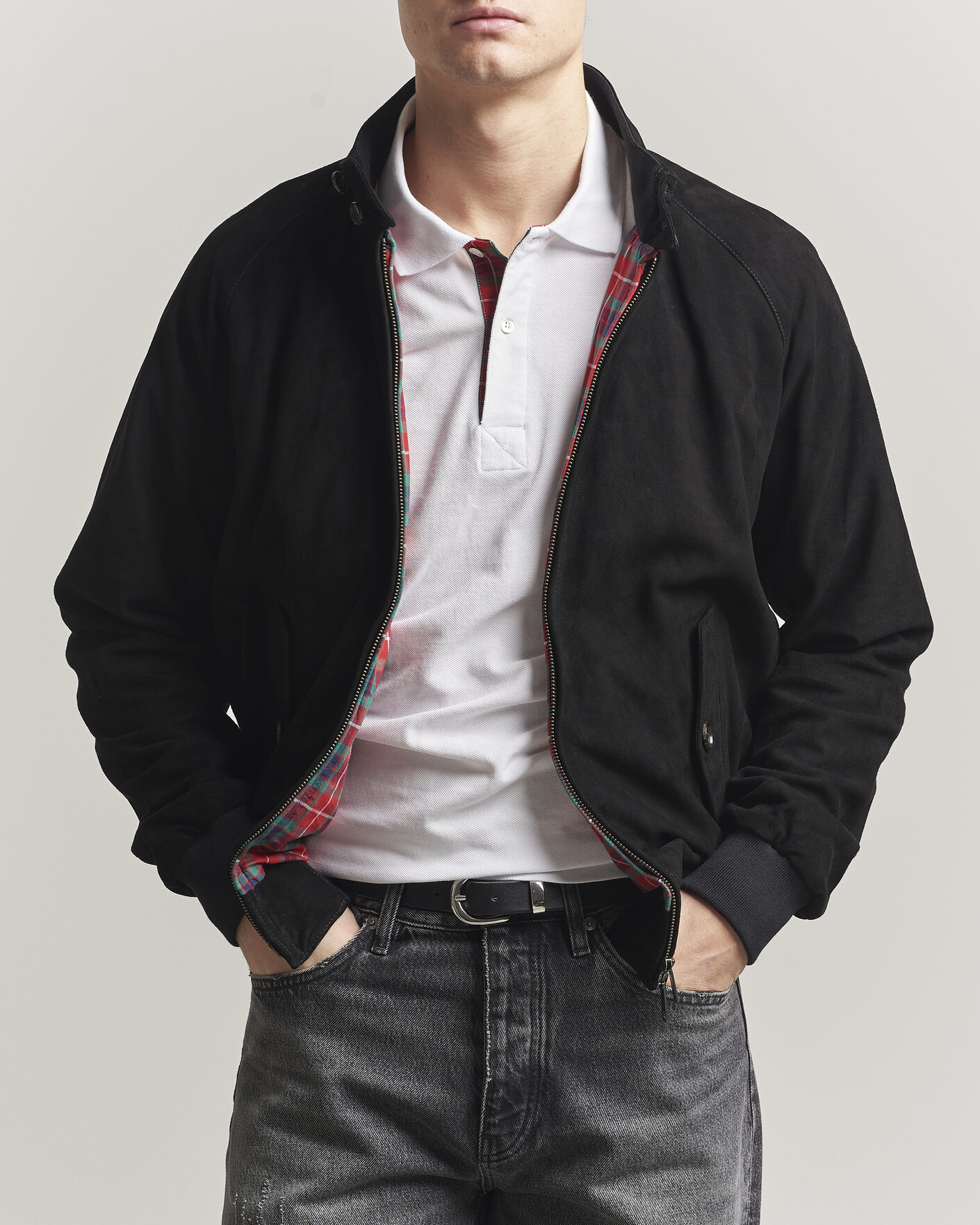 Mies | Takit | Baracuta | G9 Suede Jacket Black