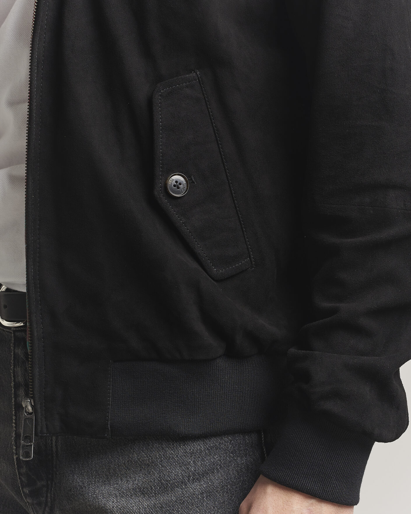Mies | Takit | Baracuta | G9 Suede Jacket Black