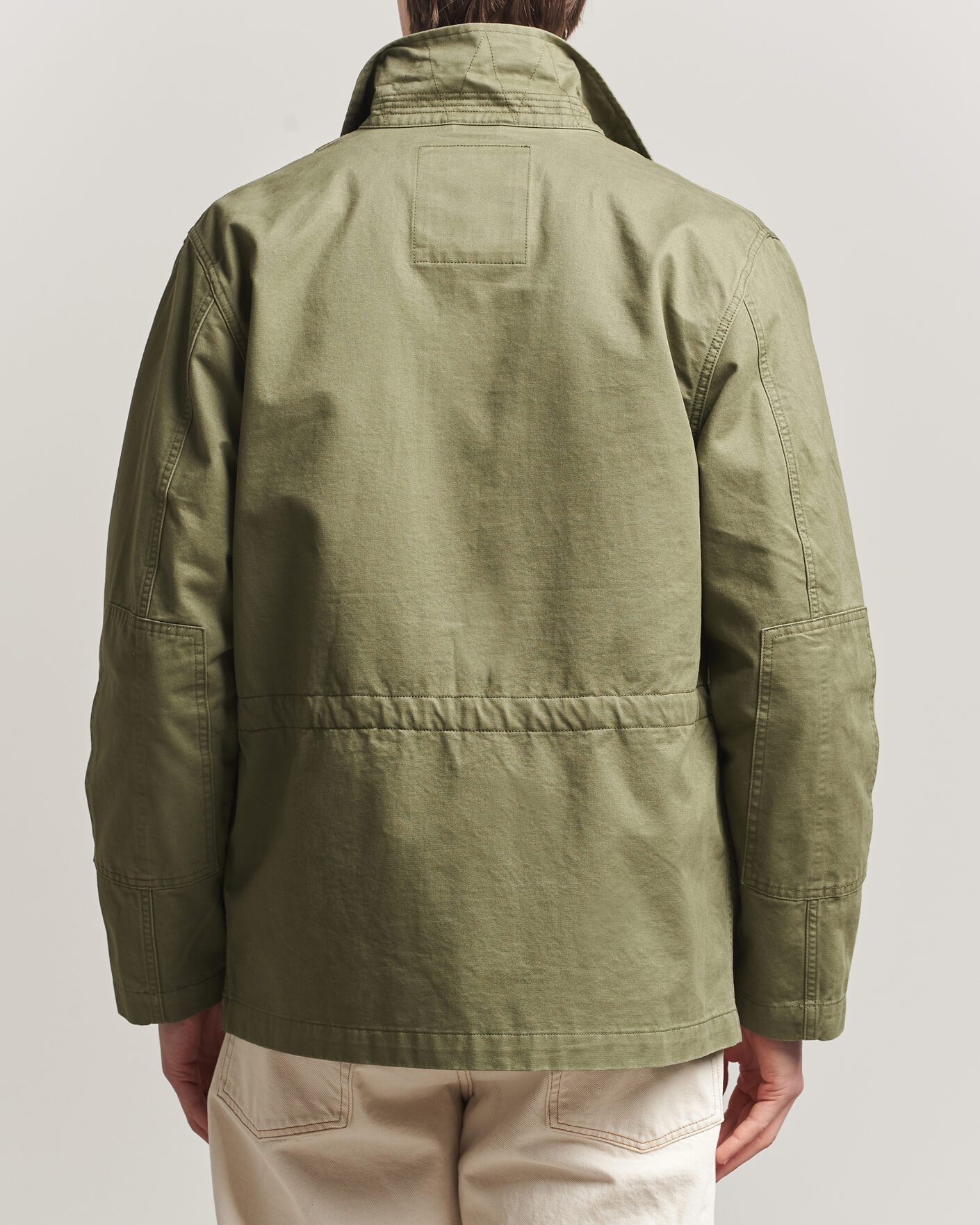 Mies | Takit | Baracuta | Washed Cotton Twill Field Shacket Lichen Green