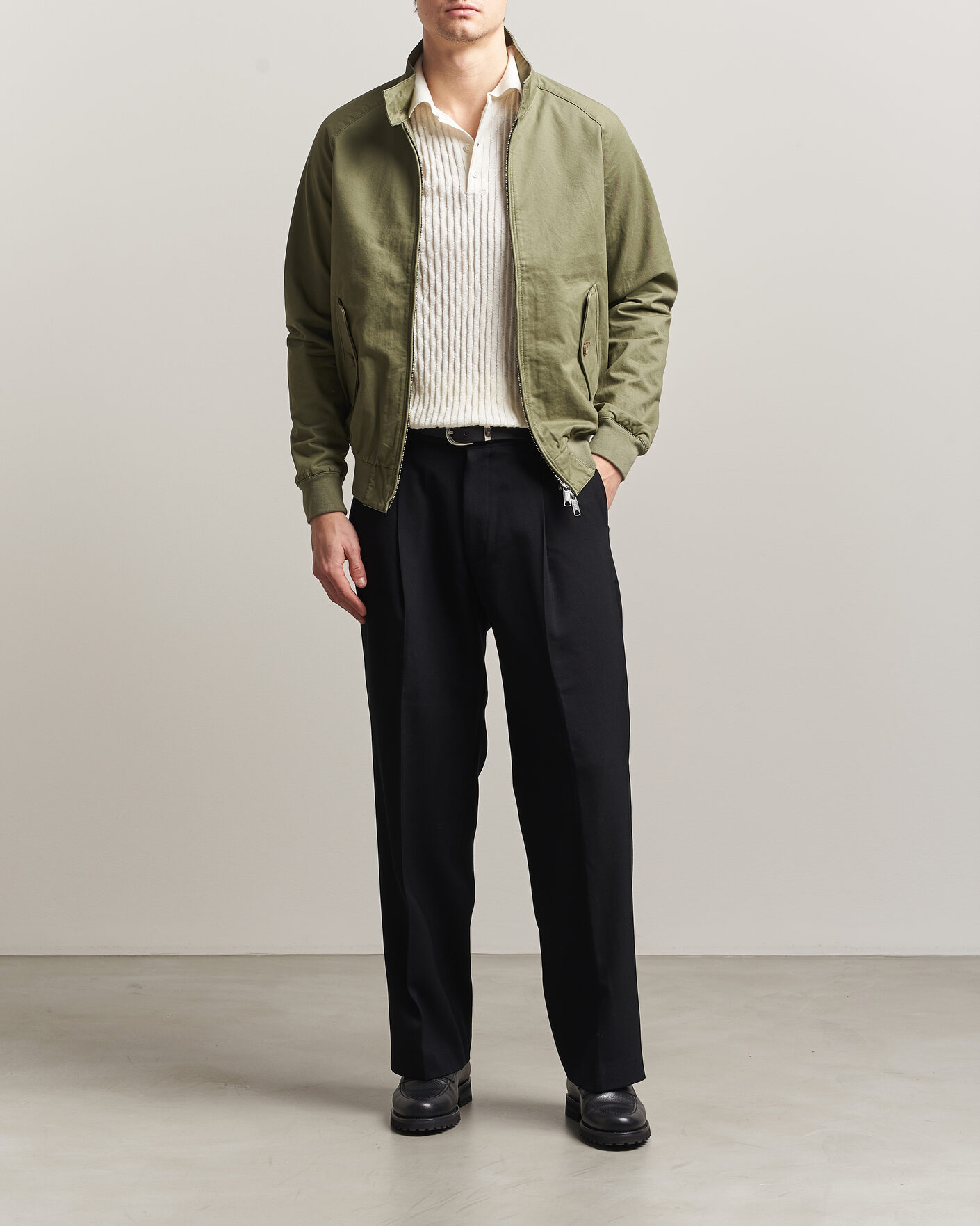 Mies | Takit | Baracuta | G9 Washed Cotton Twill Jacket Lichen Green
