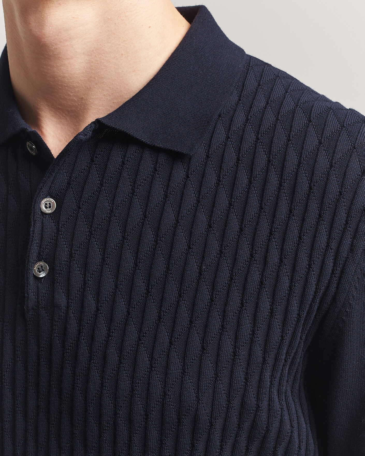 Mies | Pikeet | Baracuta | Pattern Stich Polo Navy