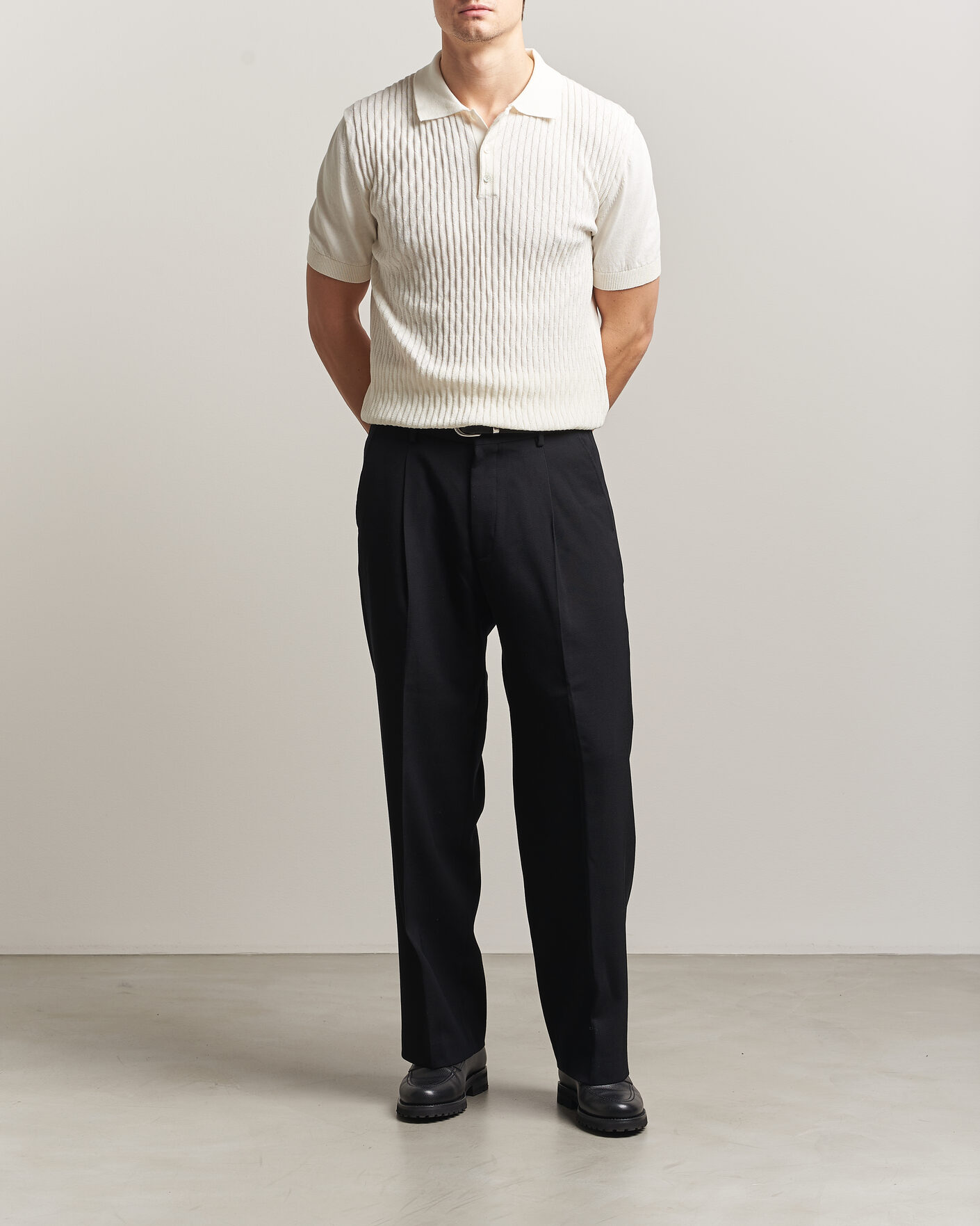 Mies | Pikeet | Baracuta | Pattern Stich Polo Off White