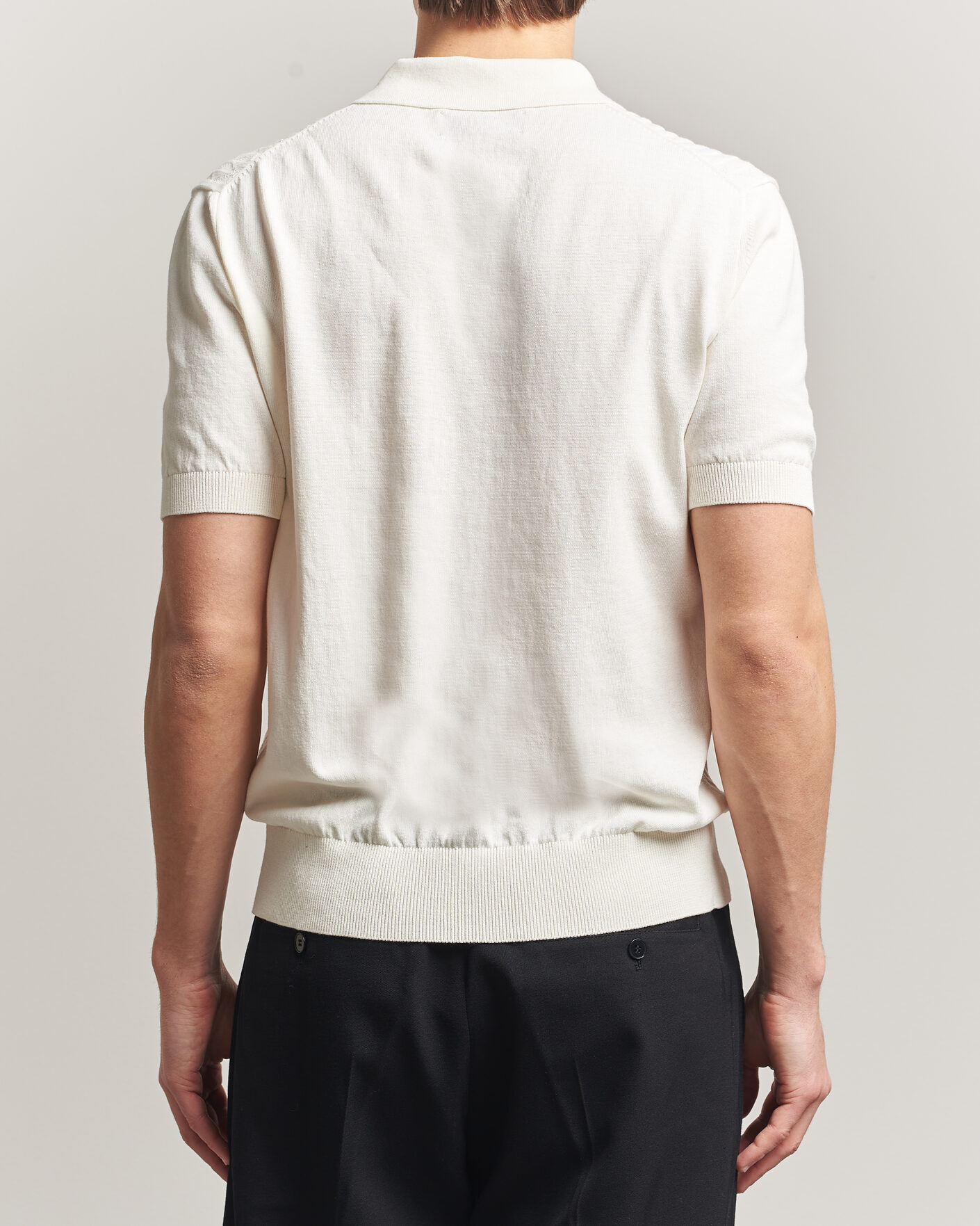 Mies | Pikeet | Baracuta | Pattern Stich Polo Off White