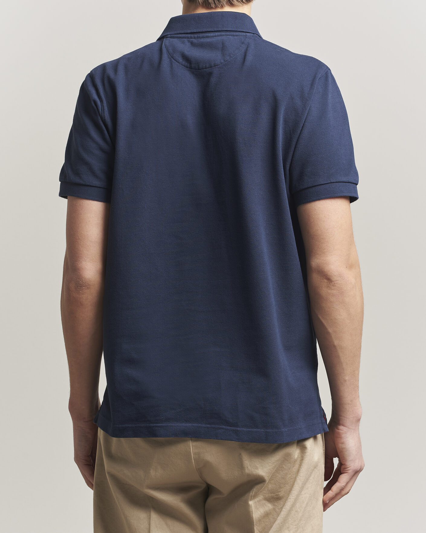 Mies | Pikeet | Baracuta | Tartan Placket Piquet Polo Navy